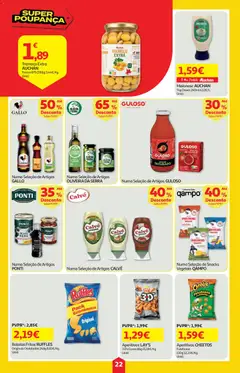 Pré-visualização Auchan folheto válido de 02/07/2026 | Página: 22 | Produtos: Top, Maionese, Tomate, Batatas fritas