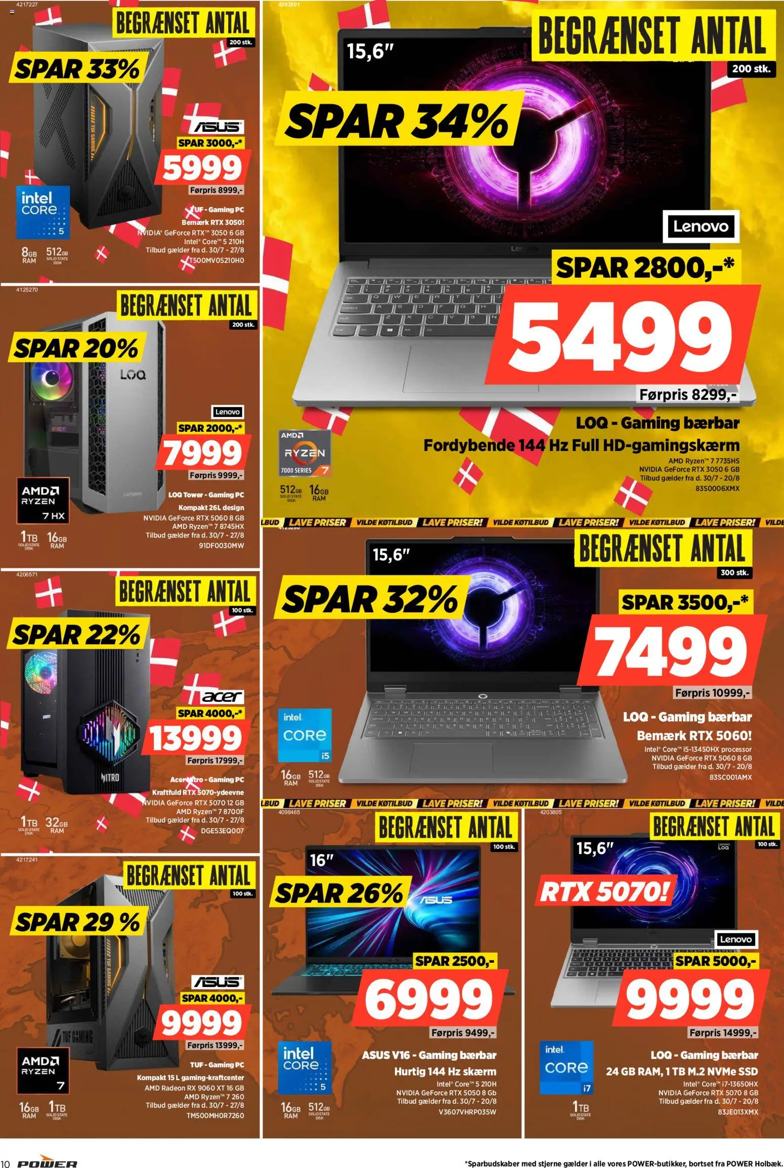 Power tilbudsavis – gyldig fra 07/08/2026 | Side: 10 | Produkter: Processor, Skærm, PC, Gaming PC