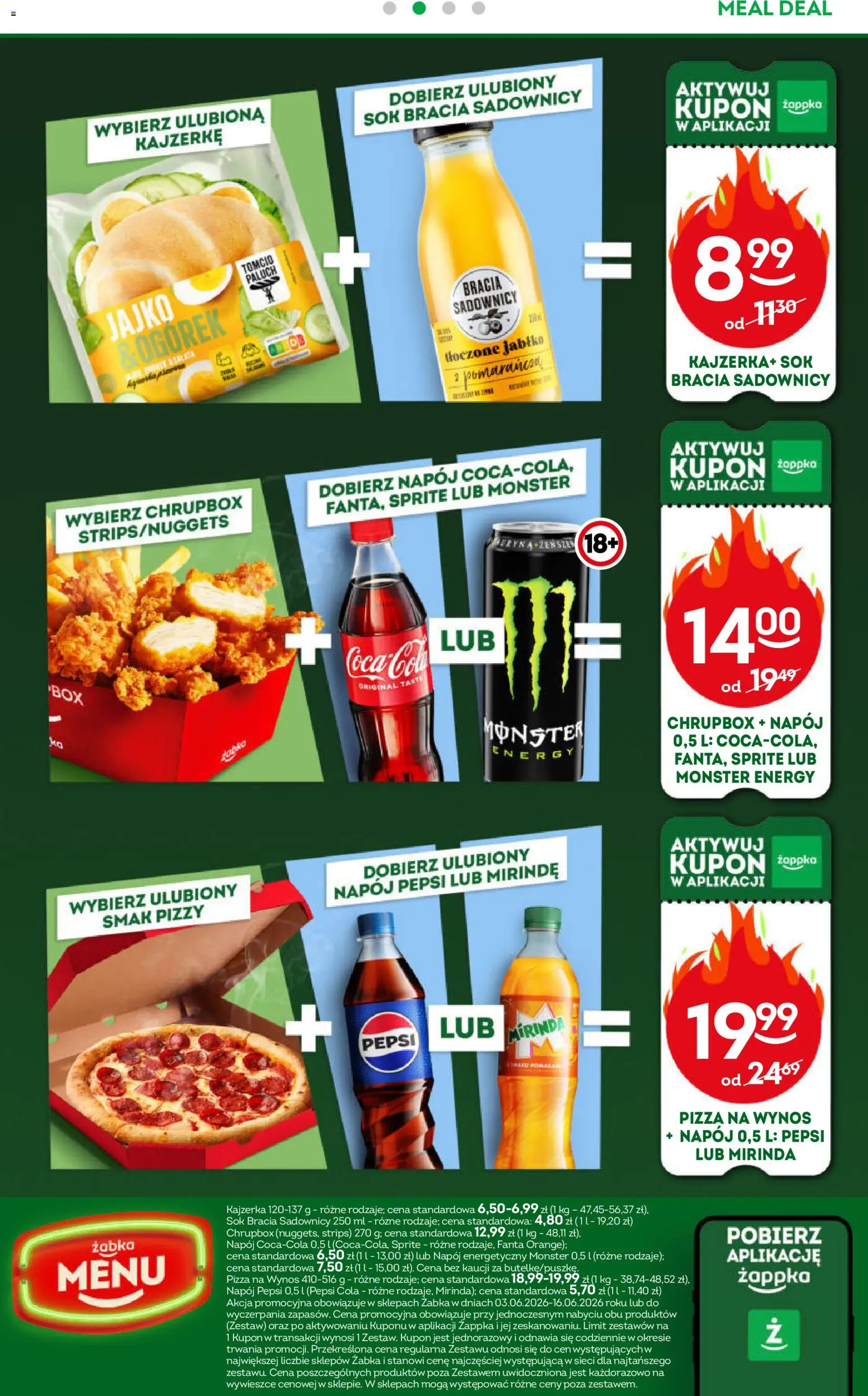 Żabka gazetka od 03.06.2026 | Strona: 73 | Produkty: Carbonara, Filet z kurczaka, Naleśniki, Pancakes