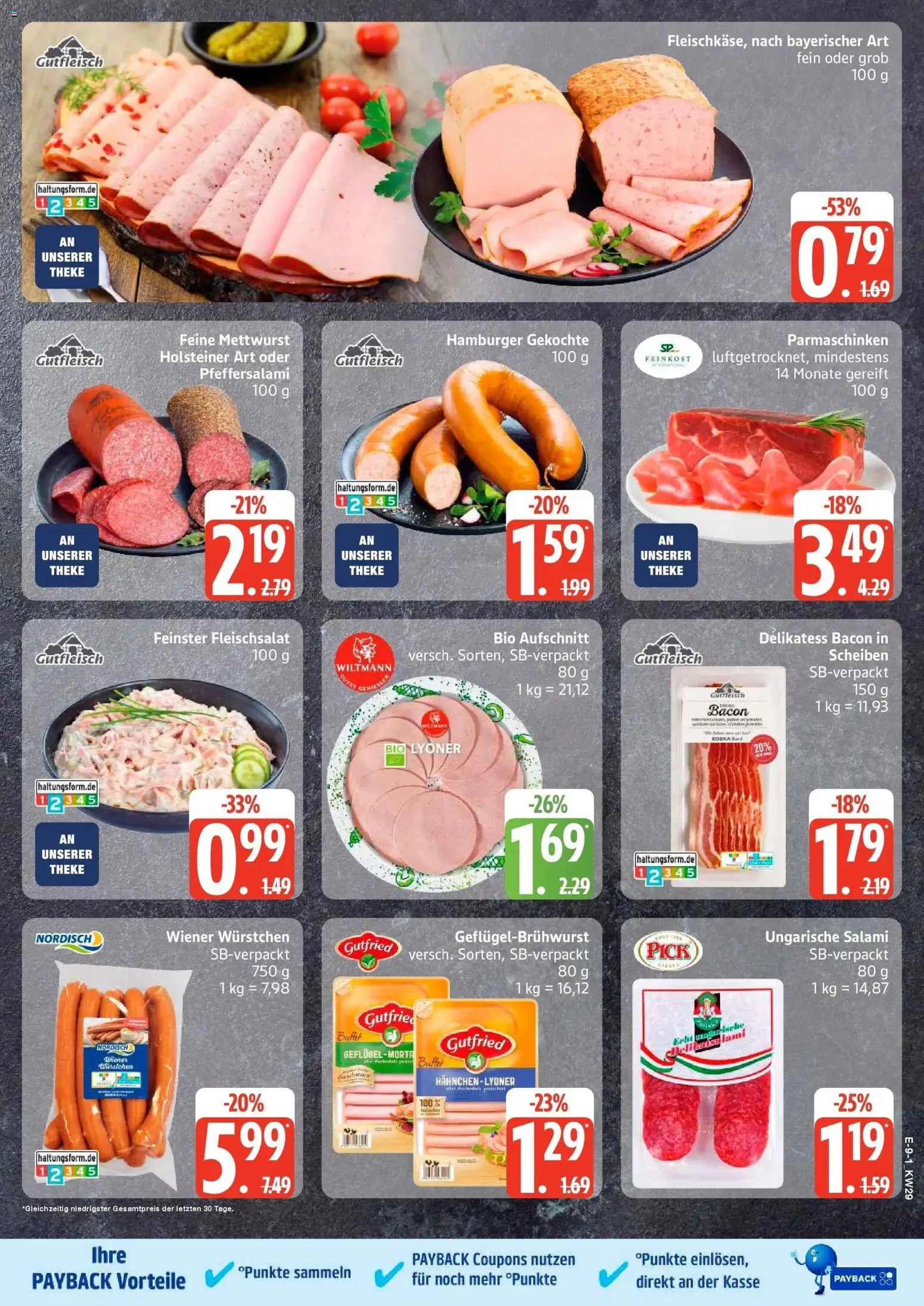 Edeka Prospekt Mölln – gültig ab 13.07.2026 | Seite: 11 | Produkte: Hahnchen, Wiener wurstchen, Theke, Salami