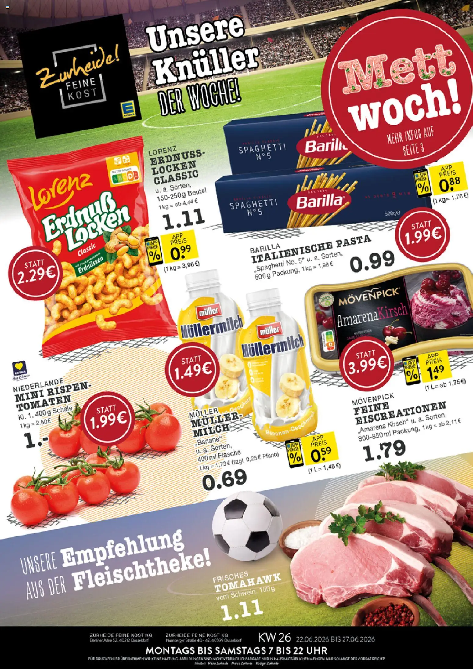 Edeka Zurheide Prospekt – gültig ab 22.06.2026 | Seite: 1