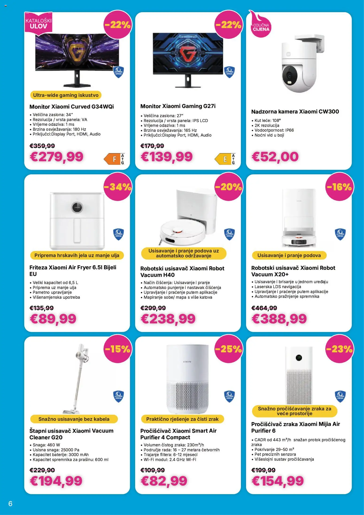 Vacom katalog | vrijedi od 12.08.2026 | Stranica: 6 | Proizvodi: Usisavač, Monitor, Audio, Xiaomi