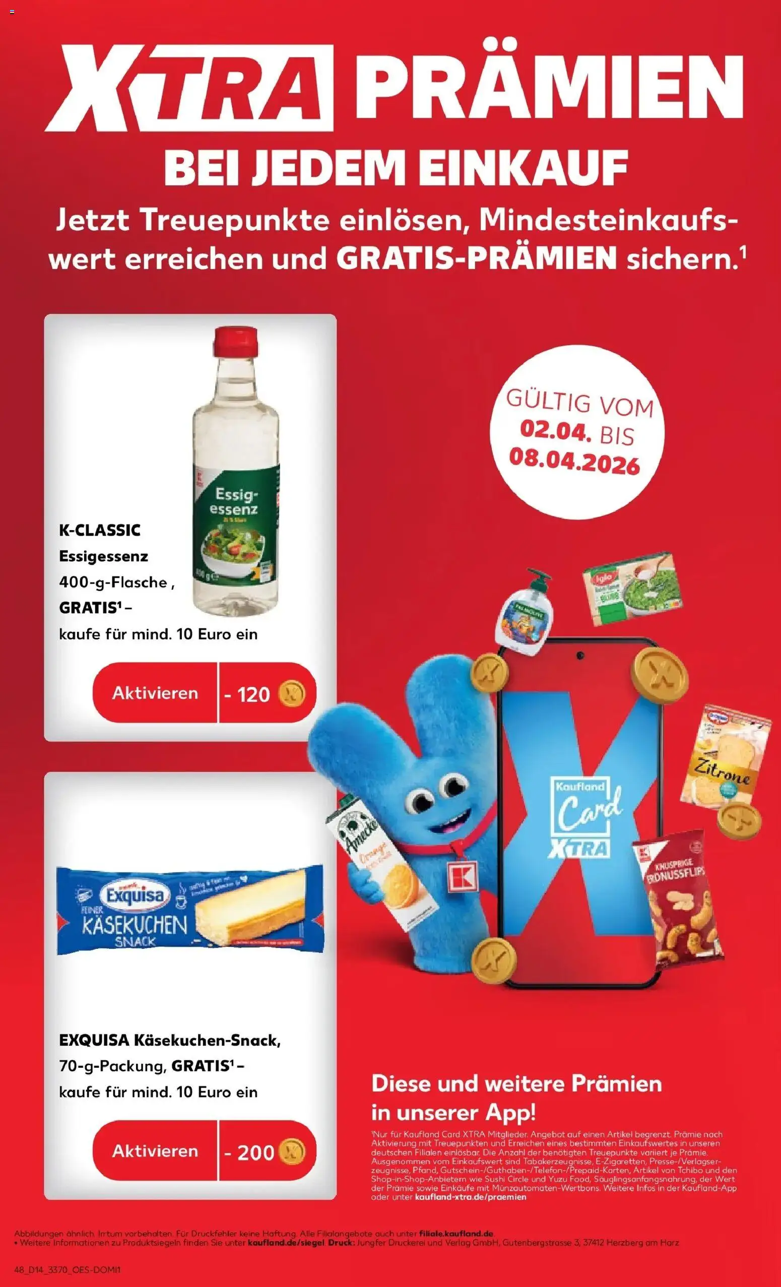 Kaufland Prospekt Seelow	 – gültig ab 02.04.2026 | Seite: 48 | Produkte: Essig, Exquisa, Zitrone