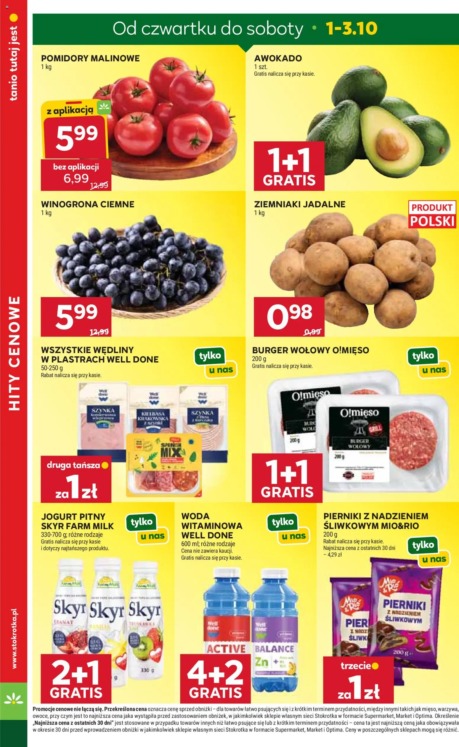 Stokrotka gazetka - Market od 01.10.2026 | Strona: 2 | Produkty: Stokrotka, Grill, Jogurt, Warzywa
