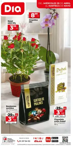 Vista previa Chocolate estilo Dubai Dia Temptation 150 g, Dubai style chocolate Dia Temptation, 150 g. válido desde el 29.04.2026 | Página: 12 | Productos: Chocolate