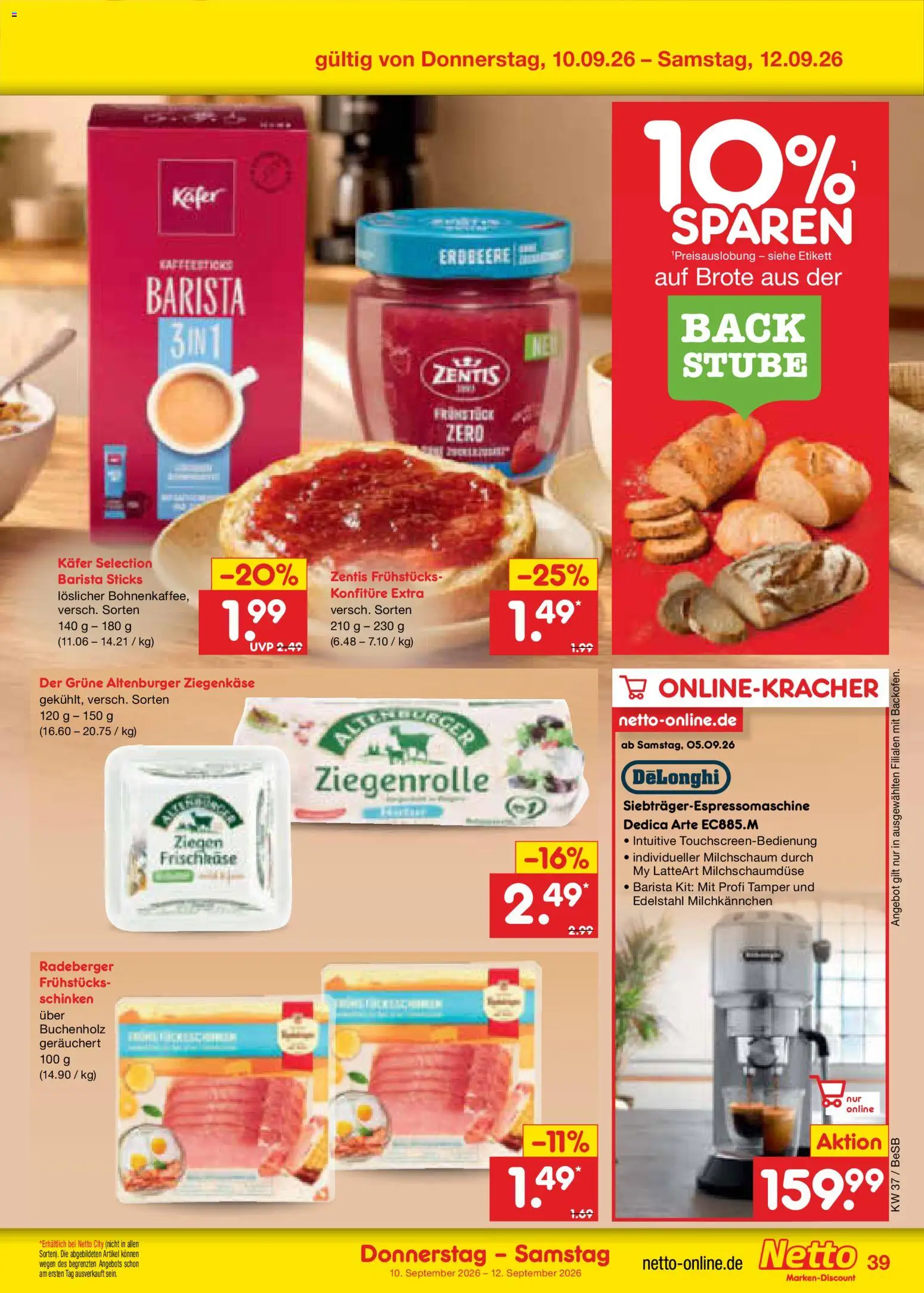 Netto Marken-Discount Prospekt – gültig ab 07.09.2026 | Seite: 55 | Produkte: Ziegenkäse, Schinken, Frischkase