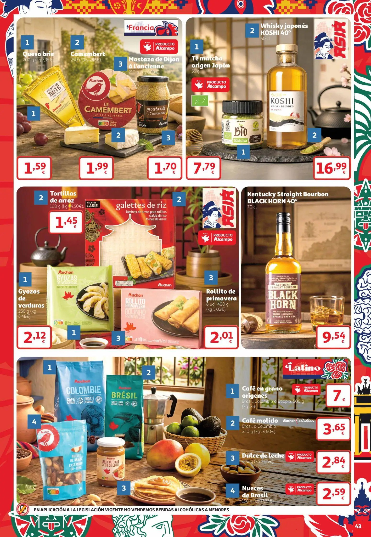 Alcampo folleto Telde │ válido desde el 22/10/2026 | Página: 43 | Productos: Nueces, Verduras, Leche, Café molido