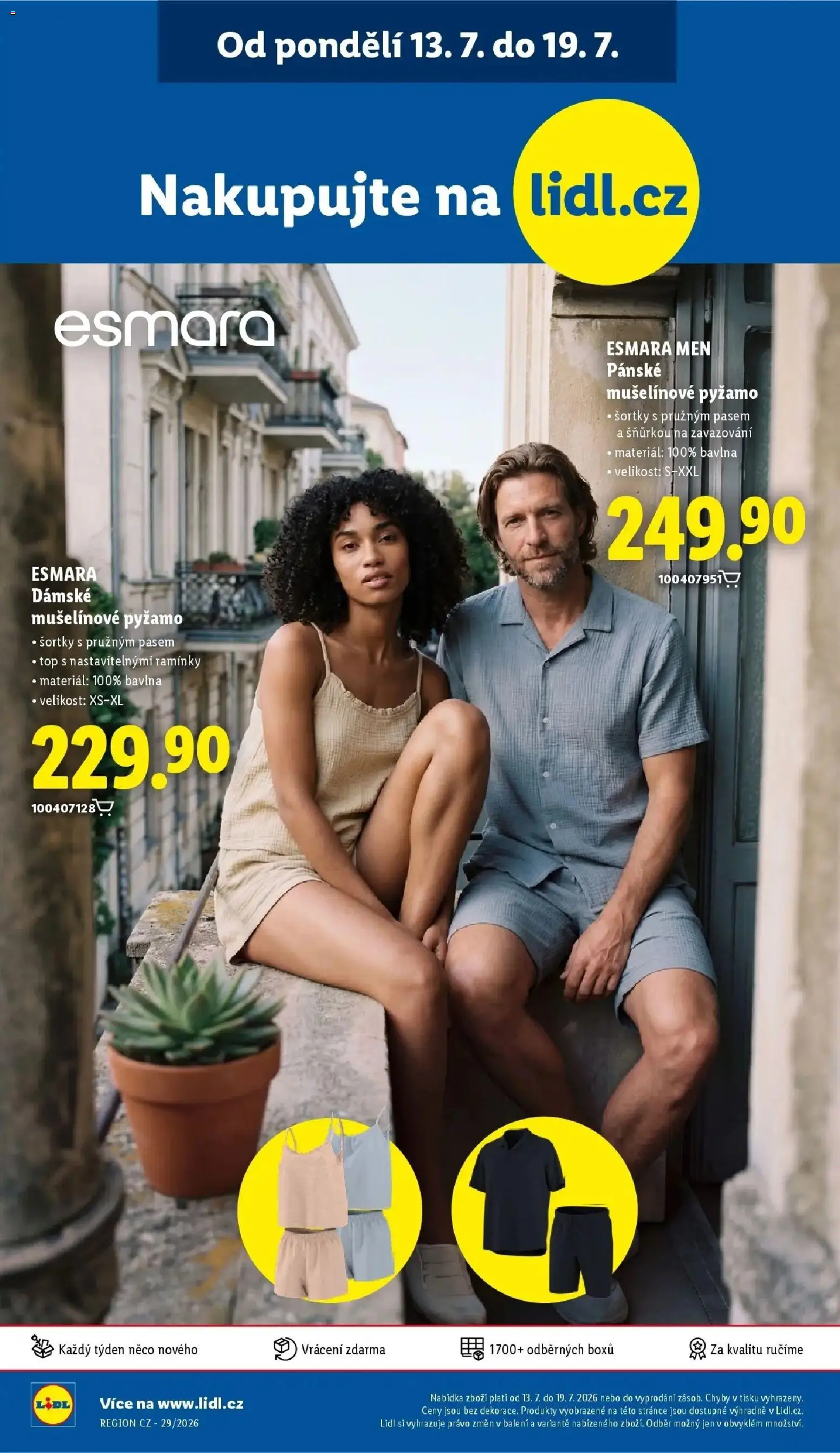 Lidl aktuální leták od 16.07.2026 | Strana: 50 | Produkty: Pyžamo