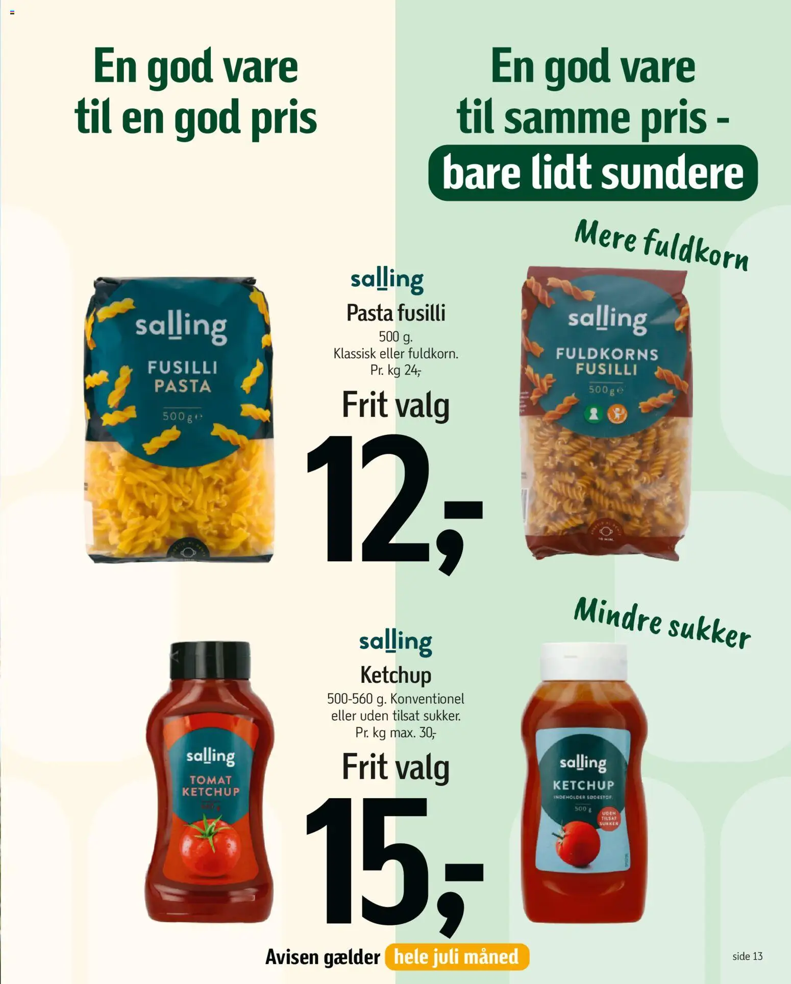 Føtex tilbudsavis – gyldig fra 26/06/2026 | Side: 14 | Produkter: Pasta, Ketchup, Sukker