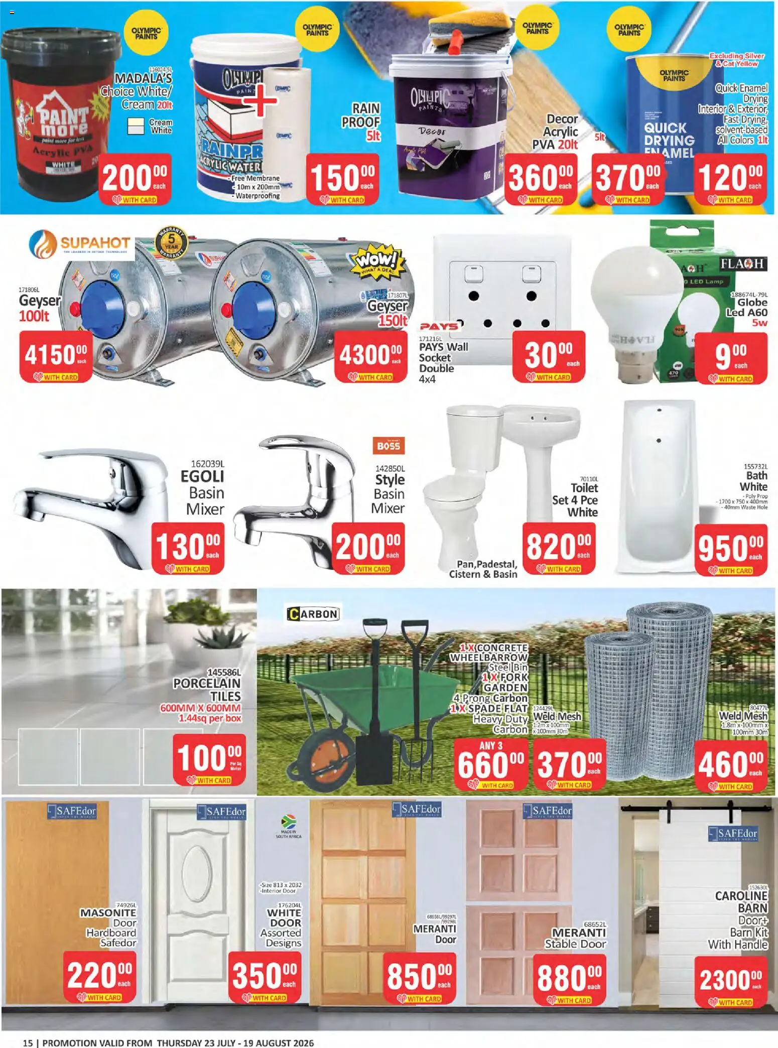 New KIT KAT Cash & Carry catalogue – valid from 23/07/2026 | Page: 15 | Products: Stable door, Paint, Lamp, Wheelbarrow