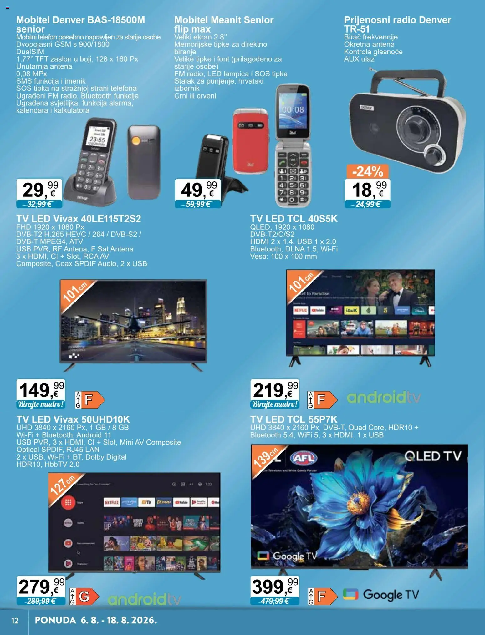 KTC katalog | vrijedi od 06.08.2026 | Stranica: 2 | Proizvodi: Telefon, Sat, Tv, Radio