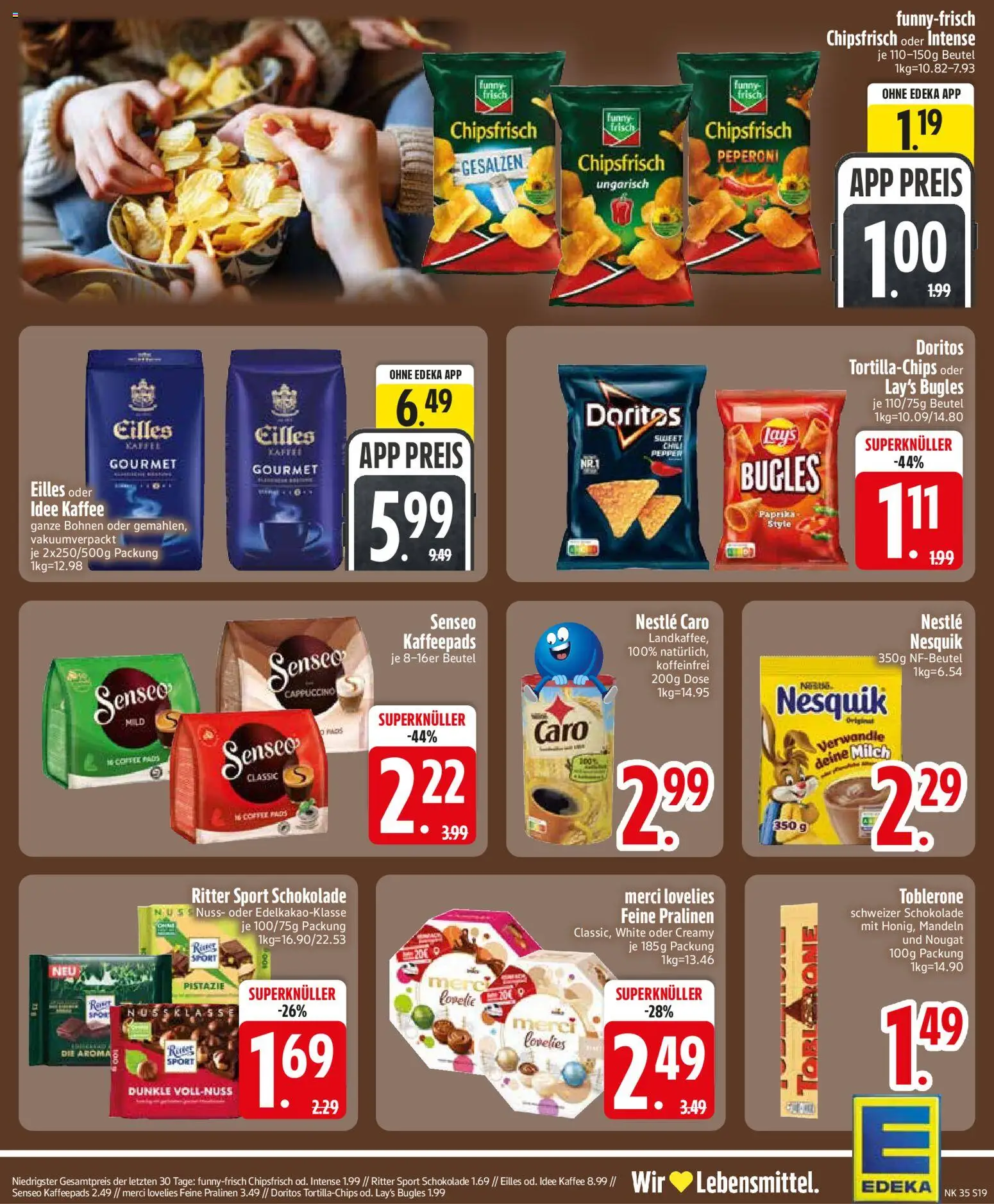 {H1} | Pagina: 21 | Producten: Tortillachips, Doritos, Caro, Cappuccino