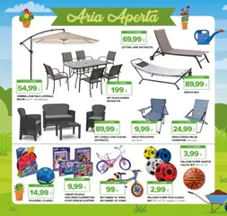 Anteprima del volantino Oasi volantino valido a partire dal 23.04.2026 | Pagina: 26 | Prodotti: Sdraio, Amaca, Pallone, Sedia