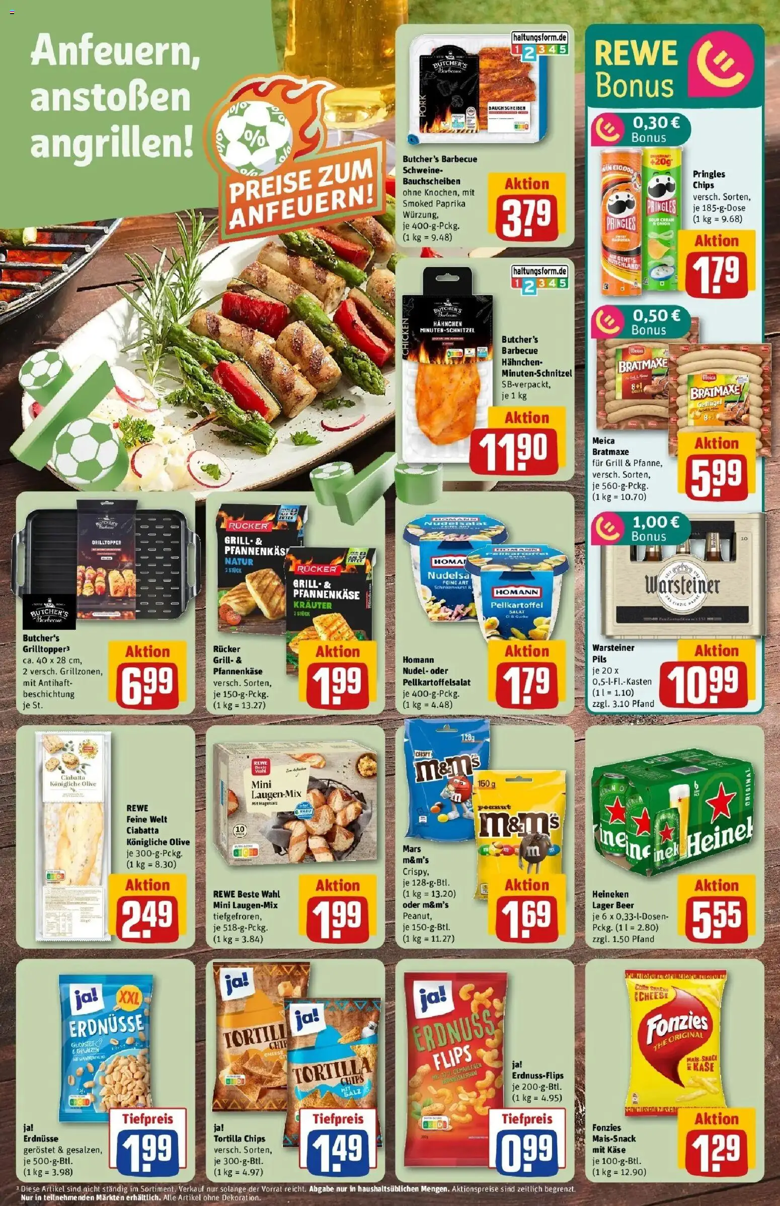 Rewe Prospekt Butzbach – gültig ab 08.06.2026 | Seite: 17 | Produkte: Hahnchen, Käse, Meica, Paprika