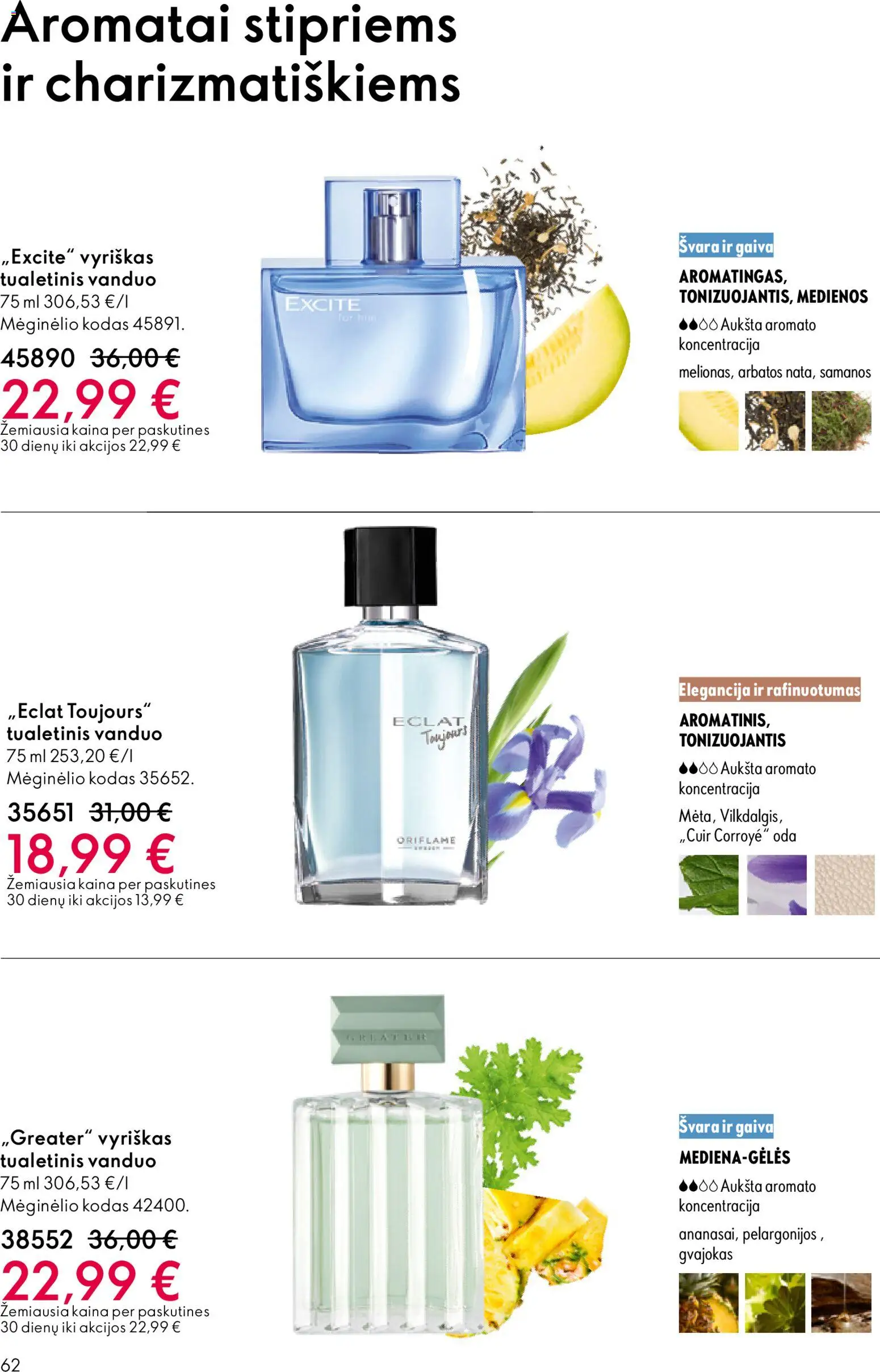 Oriflame akcijos nuo 13.05.2026 | Puslapis: 62 | Prekių: Tualetinis vanduo