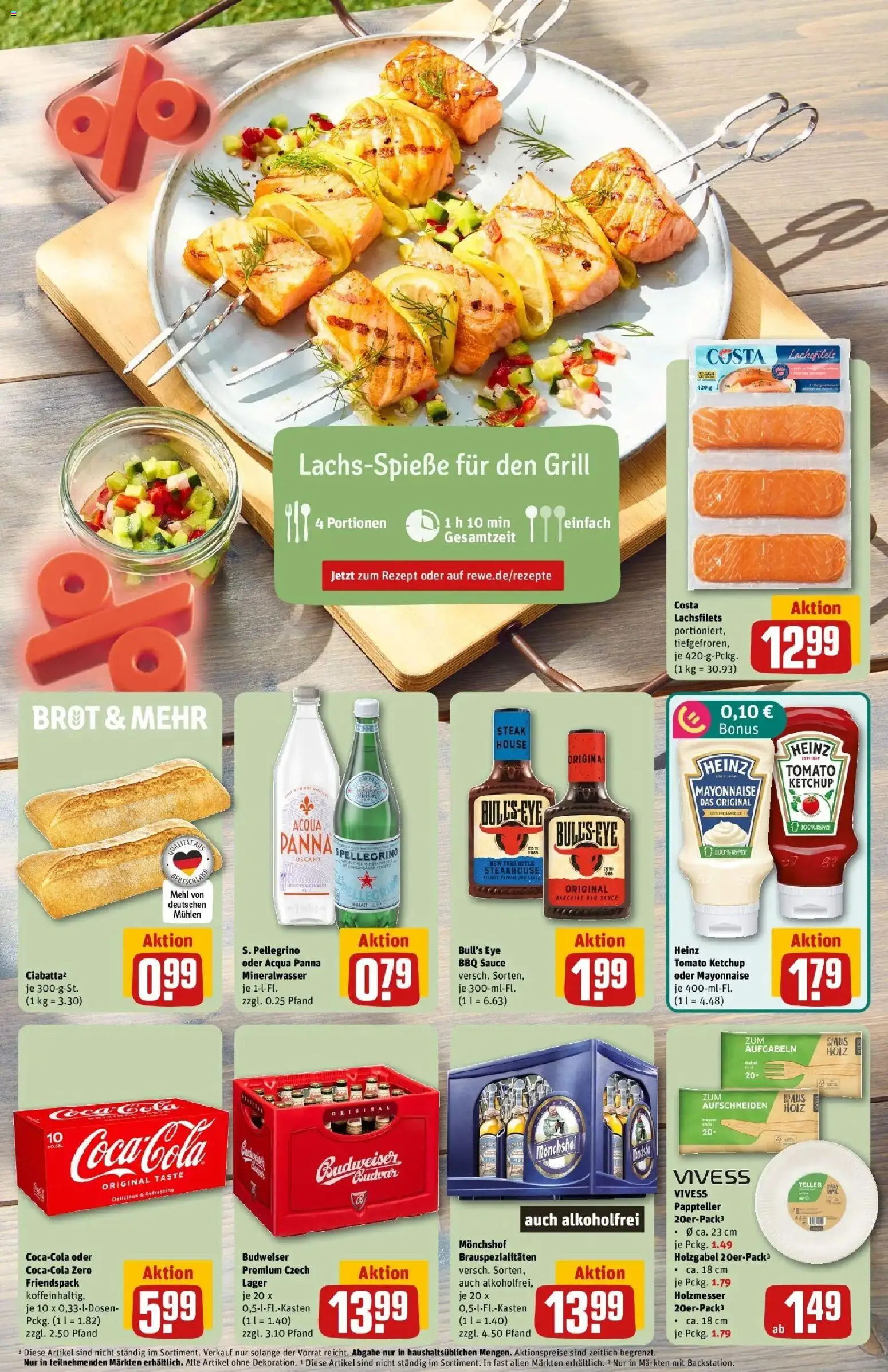 REWE Prospekt ab 03.08.2026 zum Blättern » Angebote | Seite: 5 | Produkte: Mehl, Mayonnaise, Brot, Ketchup