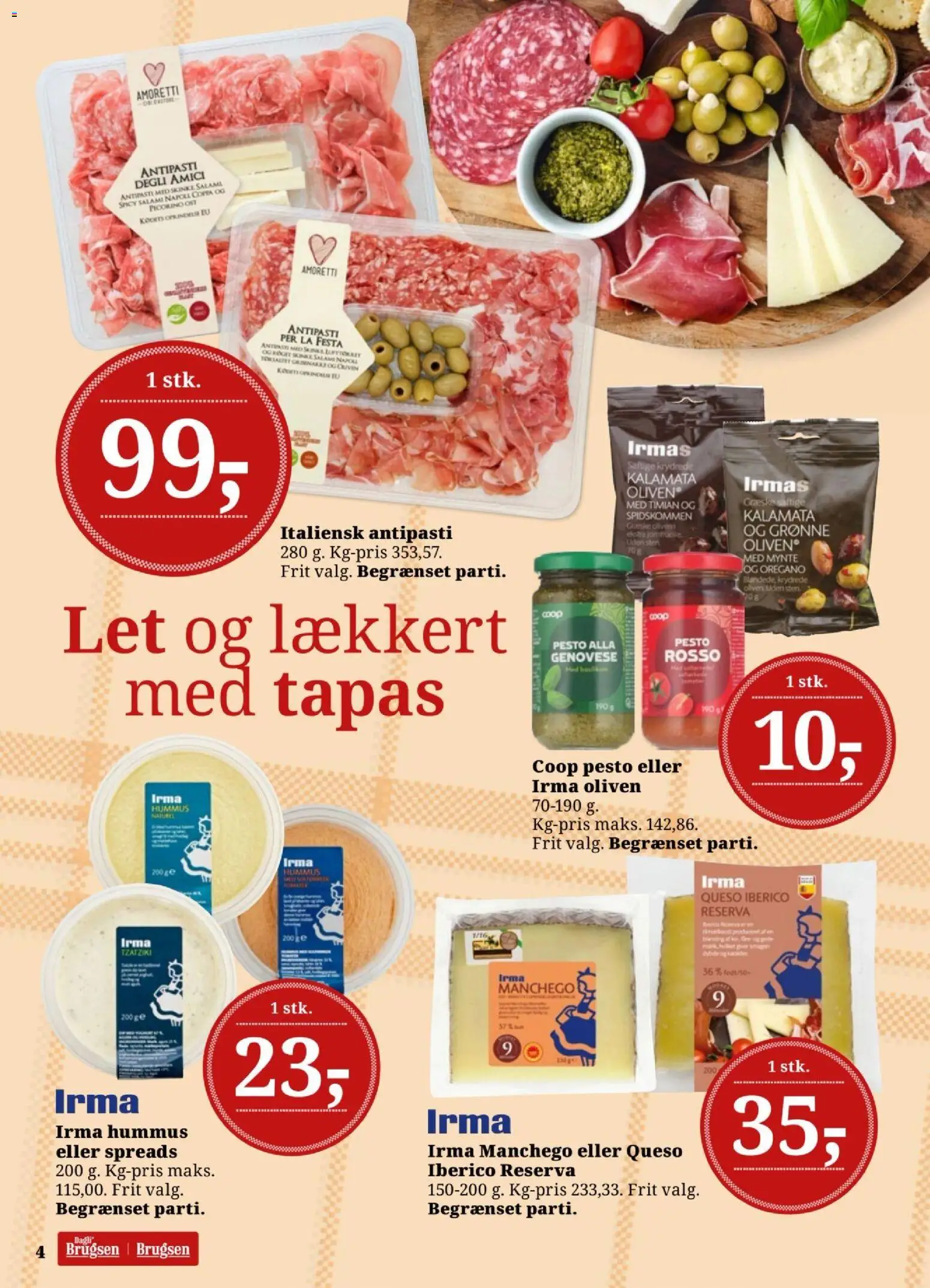 Dagli'Brugsen tilbudsavis – gyldig fra 03/07/2026 | Side: 4 | Produkter: Ost, Skinke, Tzatziki, Timian