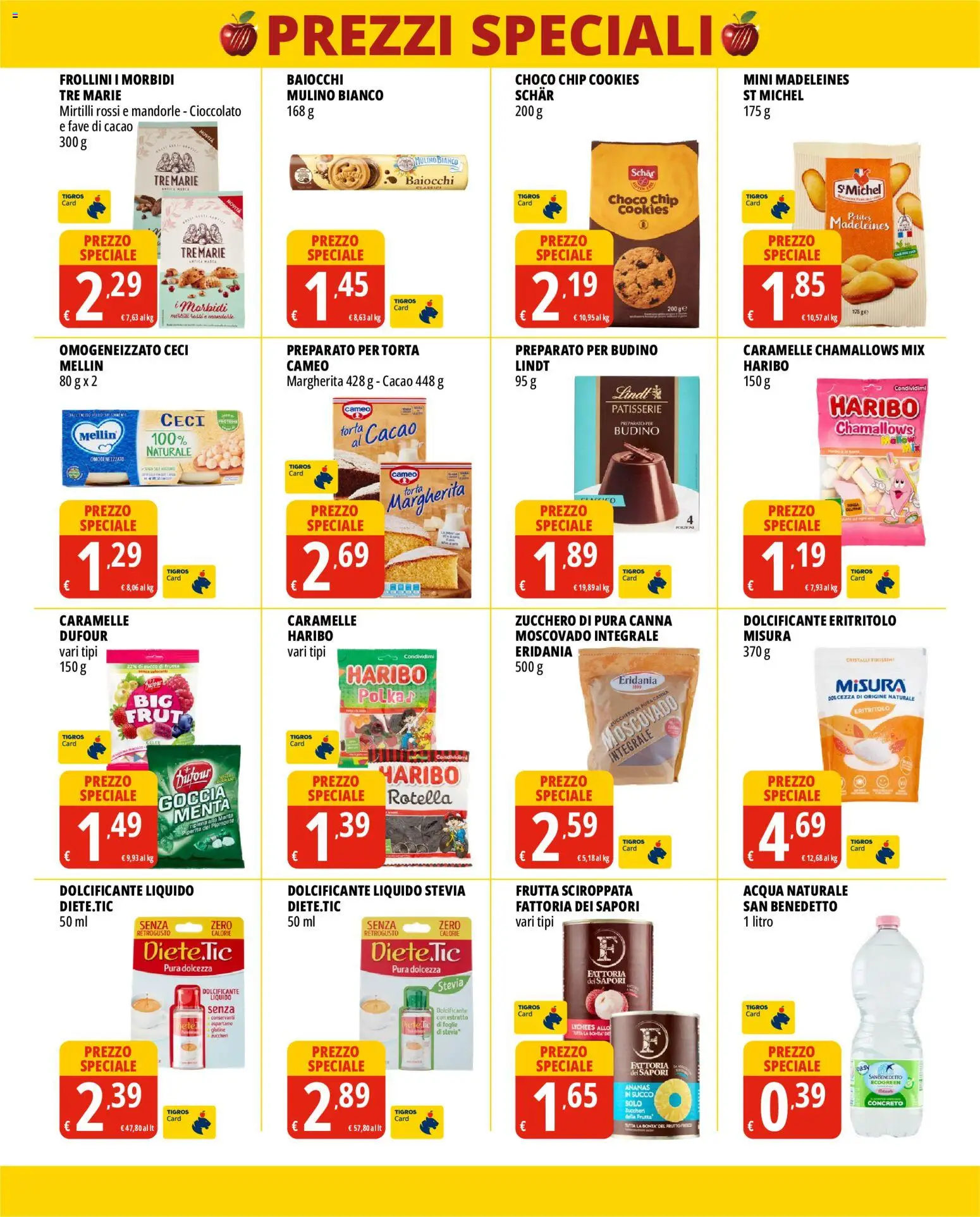 Volantino Tigros del 17.06.2026 | Pagina: 5 | Prodotti: Zucchero, Ananas, Mirtilli, Acqua naturale