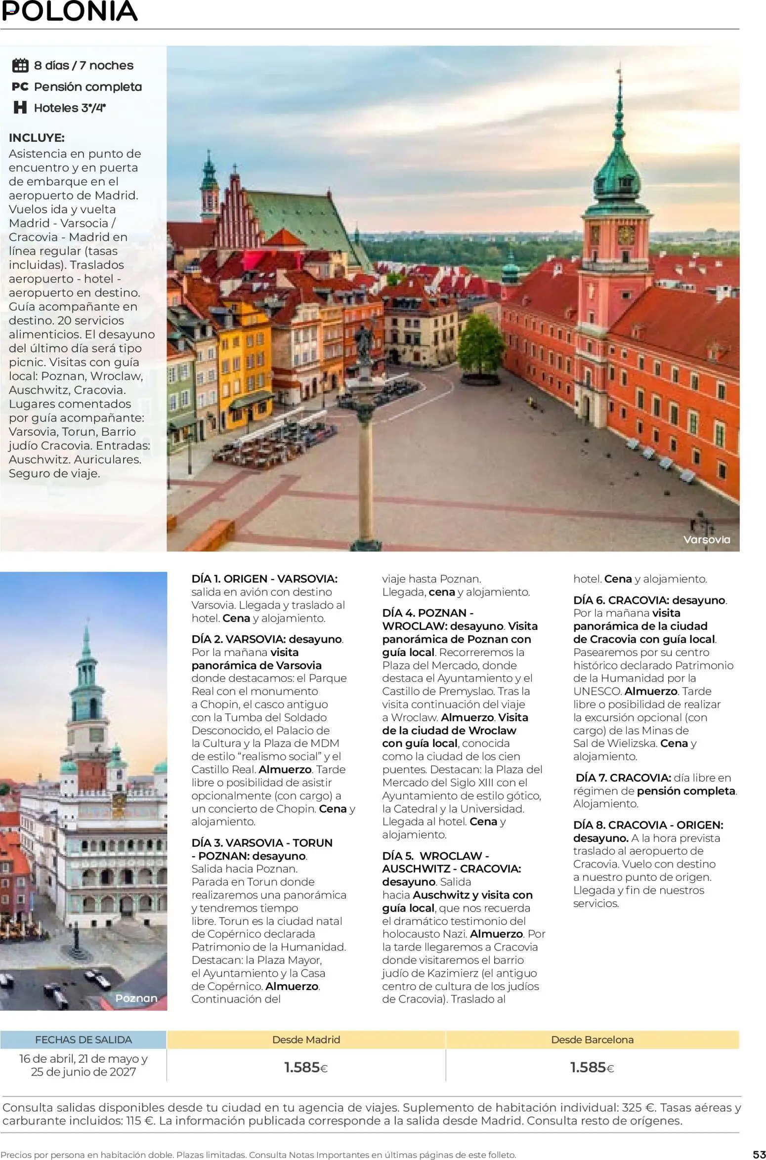 Viajes El Corte Inglés folleto Destinos Otoño y Primavera │ válido desde el 01/07/2026 | Página: 53 | Productos: PC, Sal