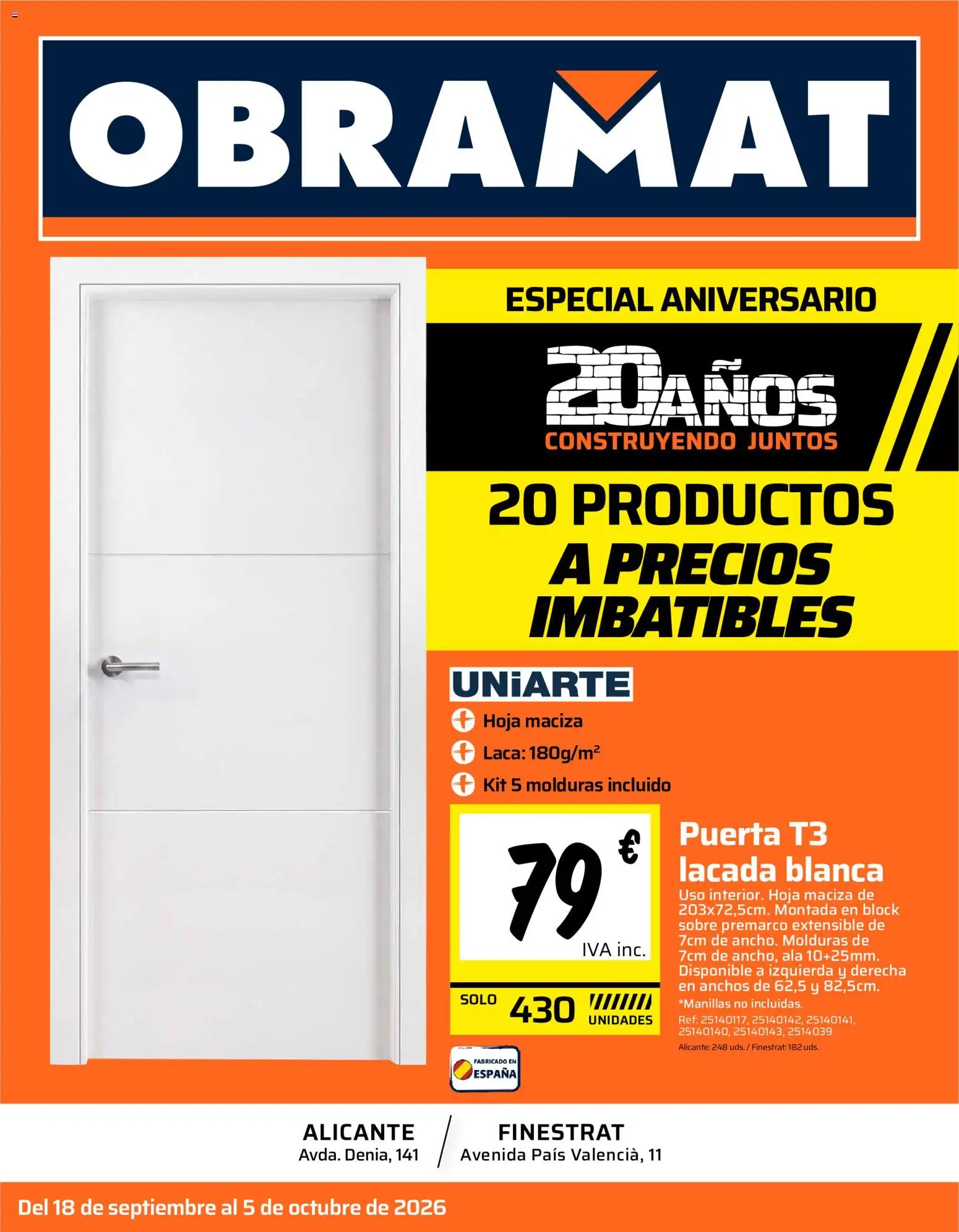 Obramat - Alicante │ válido desde el 18/09/2026 | Página: 1