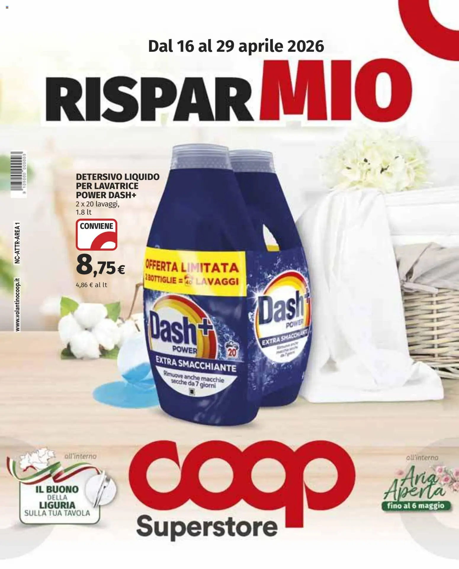 Volantino COOP del 16.04.2026 | Pagina: 1 | Prodotti: Lavatrice