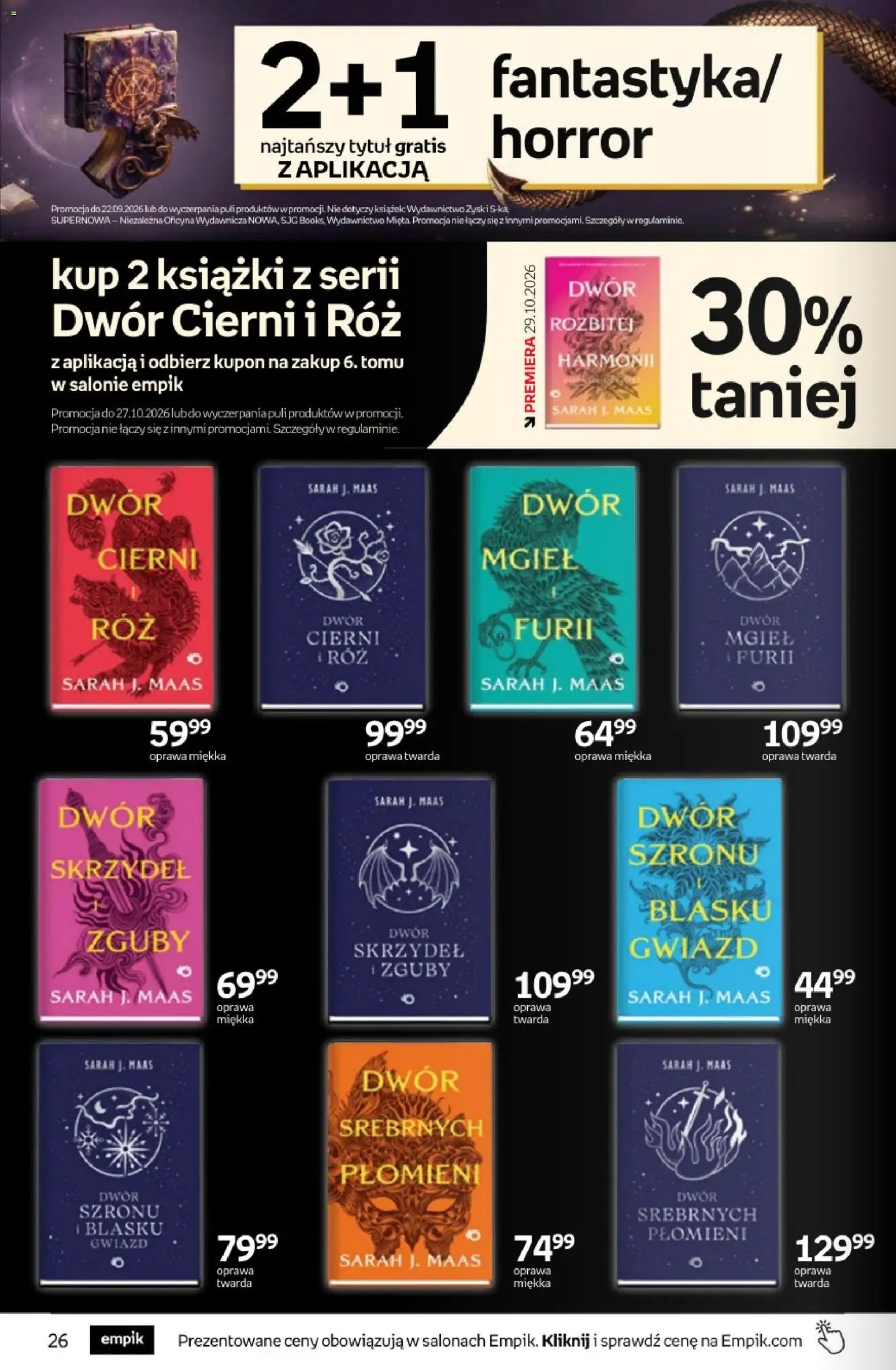 Empik promocje - Tom kultury Książki od 09.09.2026 | Strona: 26 | Produkty: Książki, Róż