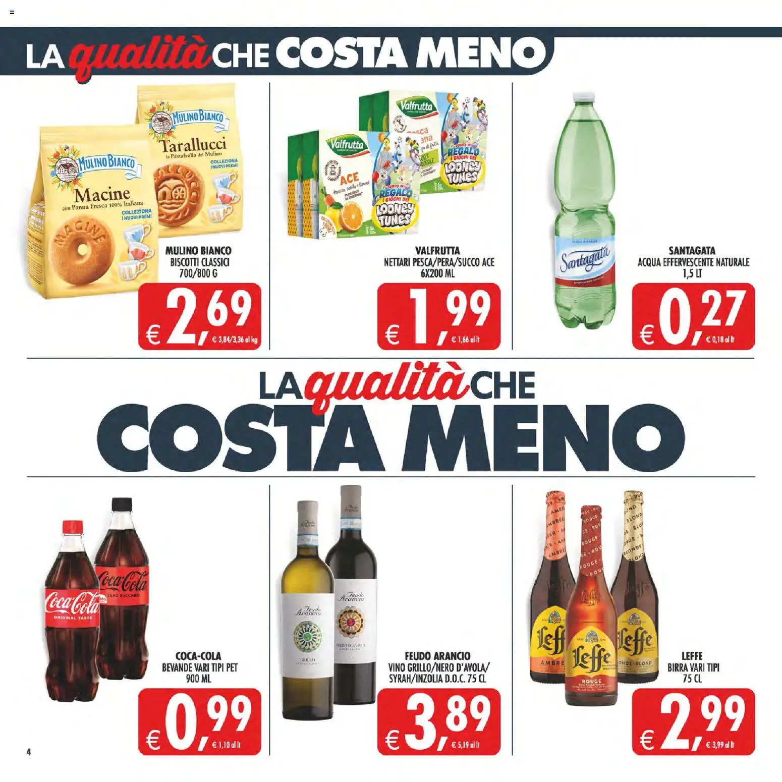 Volantino Decò del 29.05.2026 | Pagina: 4 | Prodotti: Panna, Biscotti, Coca Cola, Coca Cola Zero