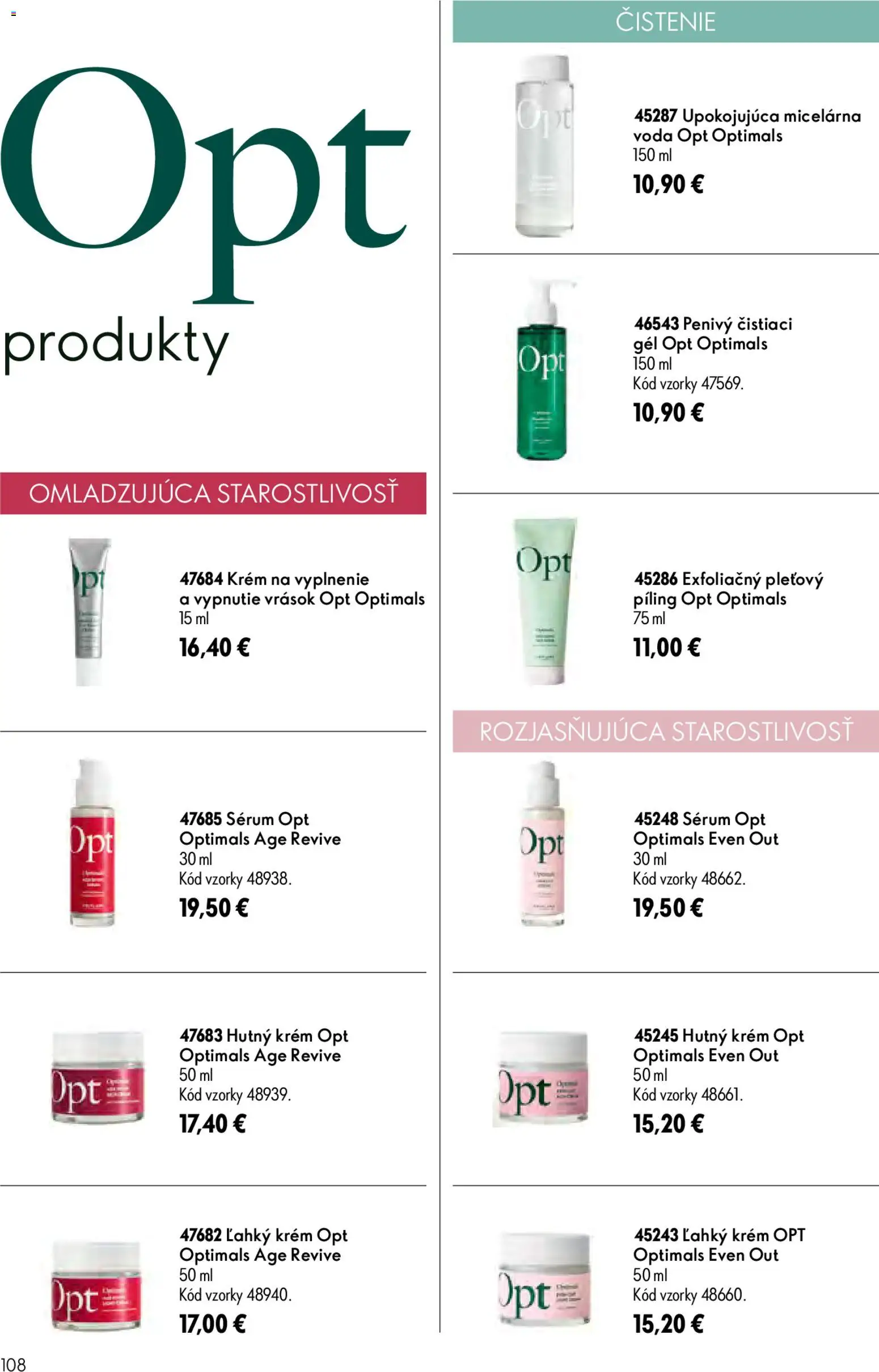 Nové Oriflame akcie – leták je platný od 17.06.2026 | Strana: 108 | Produkty: Krém, Voda
