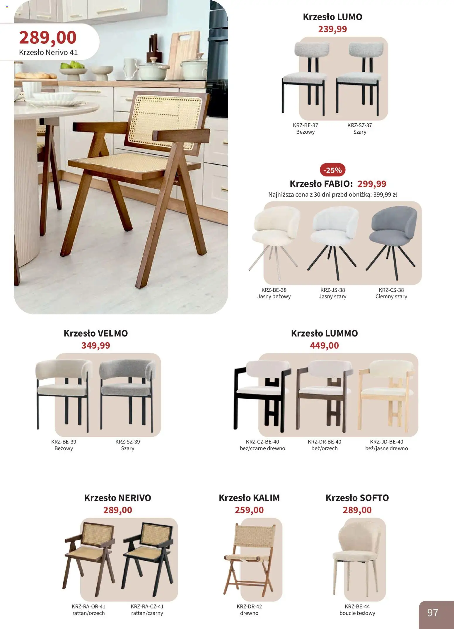 Bodzio Katalog od 01.08.2026 | Strona: 97 | Produkty: Krzesło