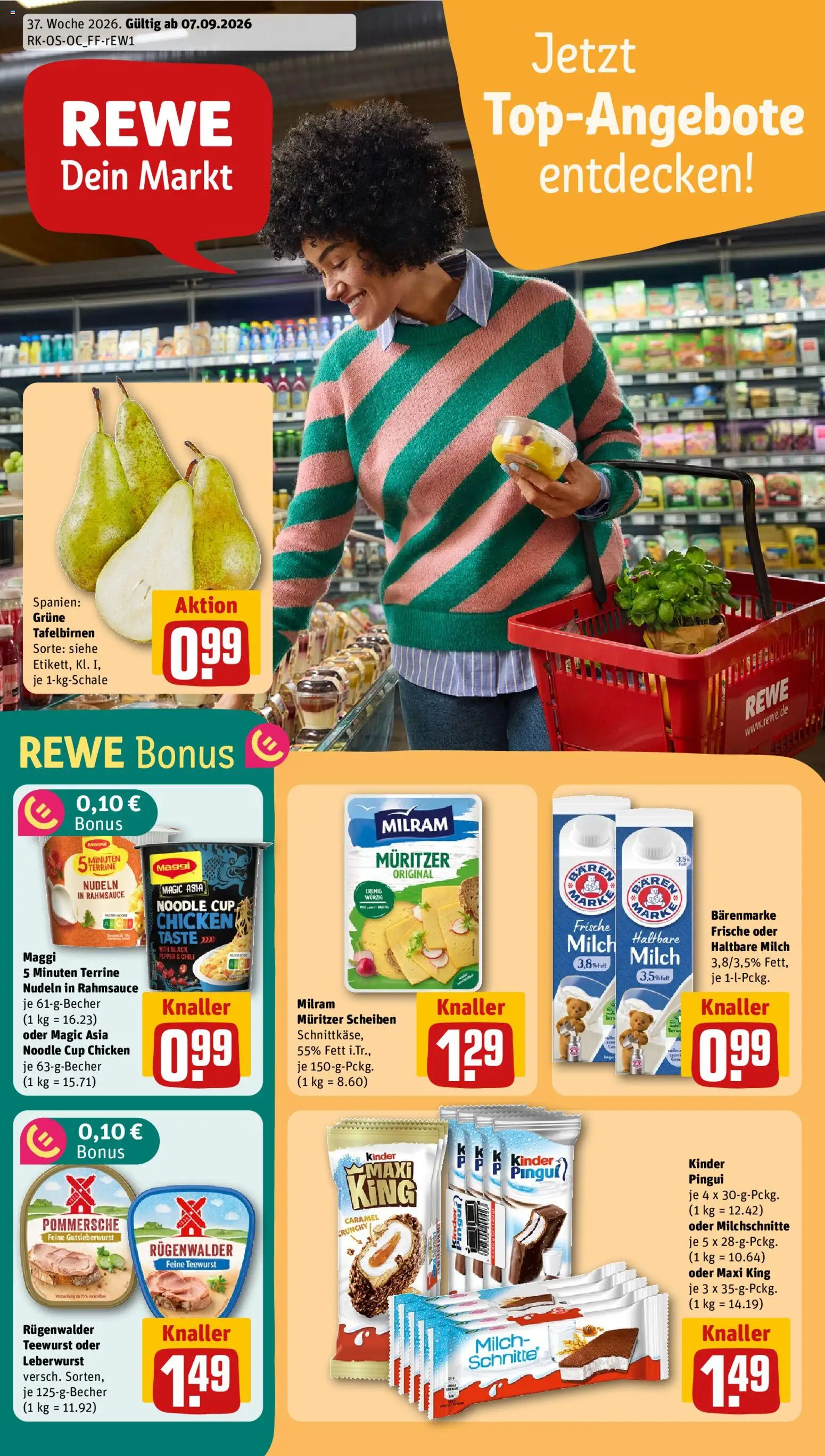 Rewe Prospekt – gültig ab 07.09.2026 | Seite: 1