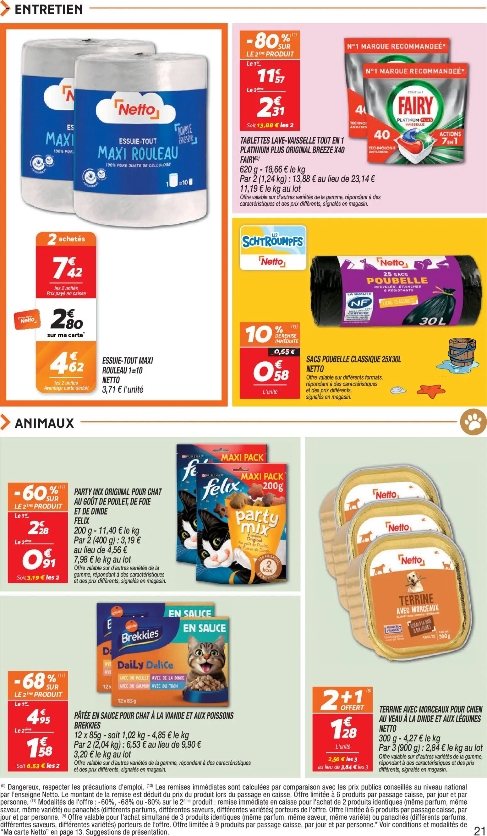 {H1} | Page: 21 | Produits: Rouleau, Thon, Viande, Saumon