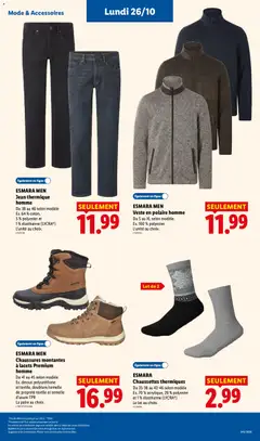 LIDL - Prévisualisation de ESMARA MEN Veste en polaire homme, Du S au XL selon modèle. Ex. 100 % polyester. L'unité au choix. valide à partir de 22/10/2026 | Page: 61