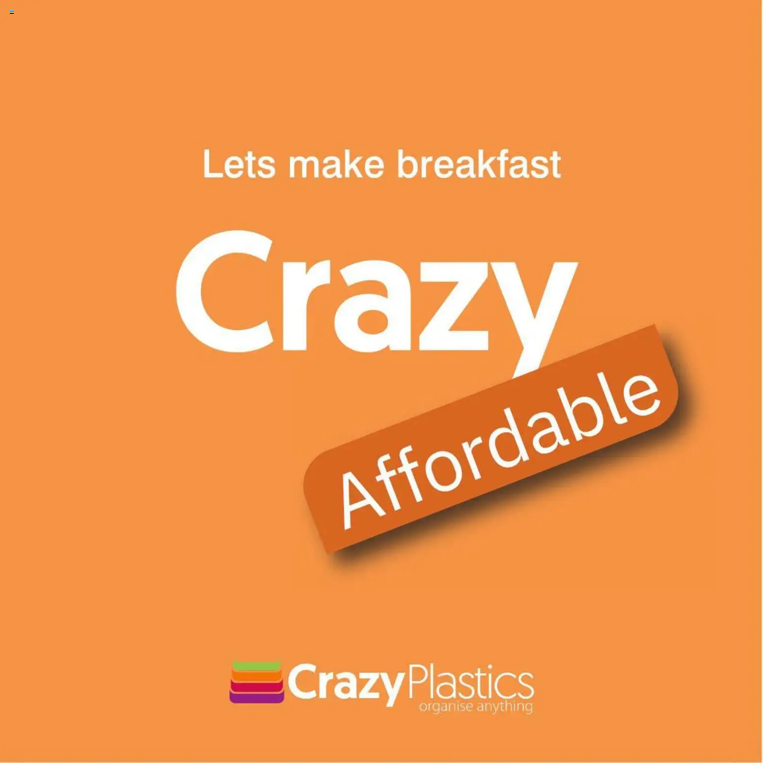 New Crazy Plastics catalogue – valid from 16/09/2026 | Page: 1 | Products: Breakfast
