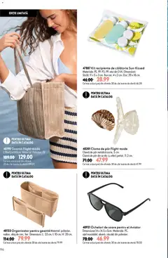 Ofertele Oriflame valabile de la 29.07.2026 | Pagină: 96 | Produse: Ochelari, Geantă, Recipiente, Borcan