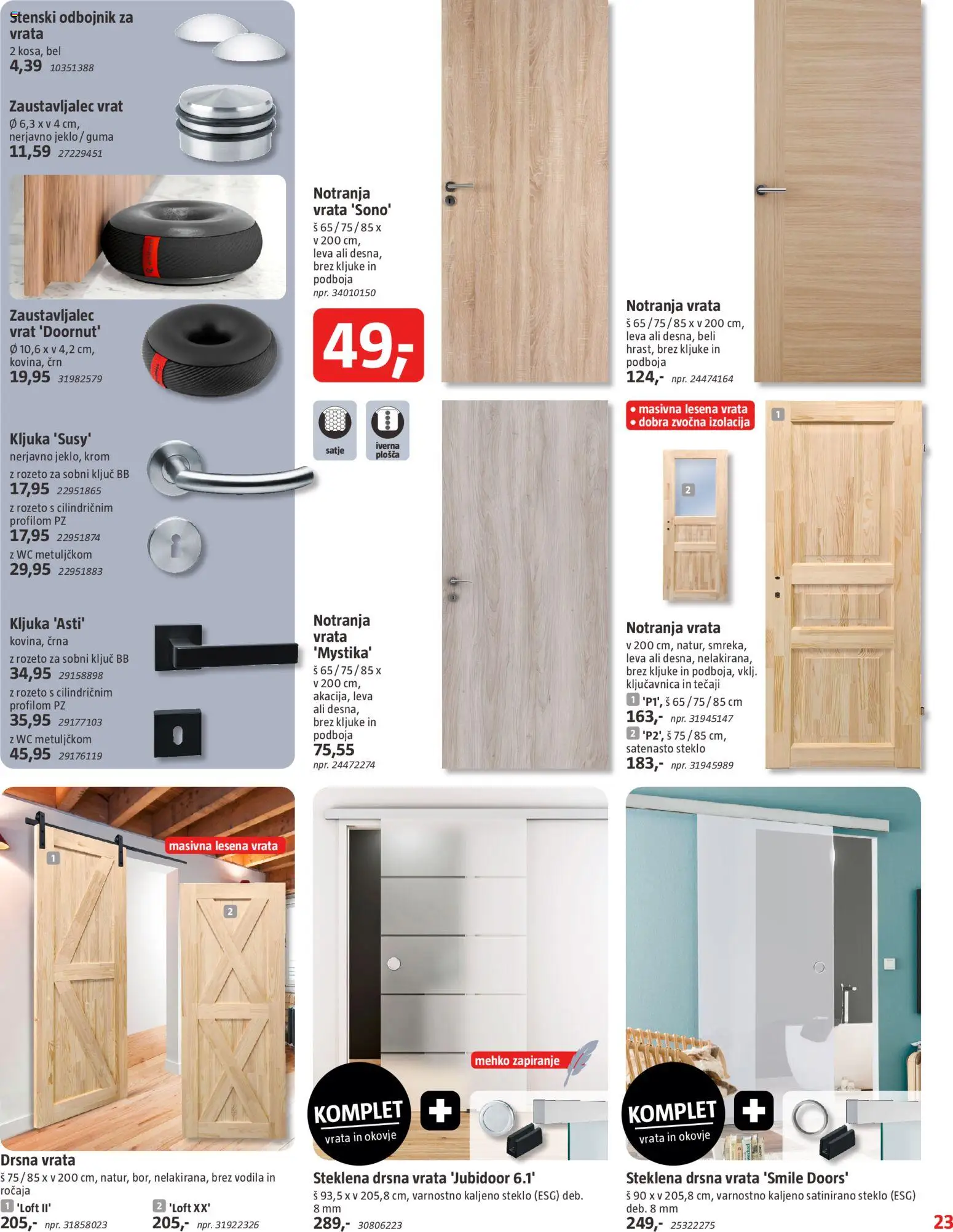 Novi Bauhaus katalog ponudbe – veljaven od 01.07.2026 | Stran: 23
