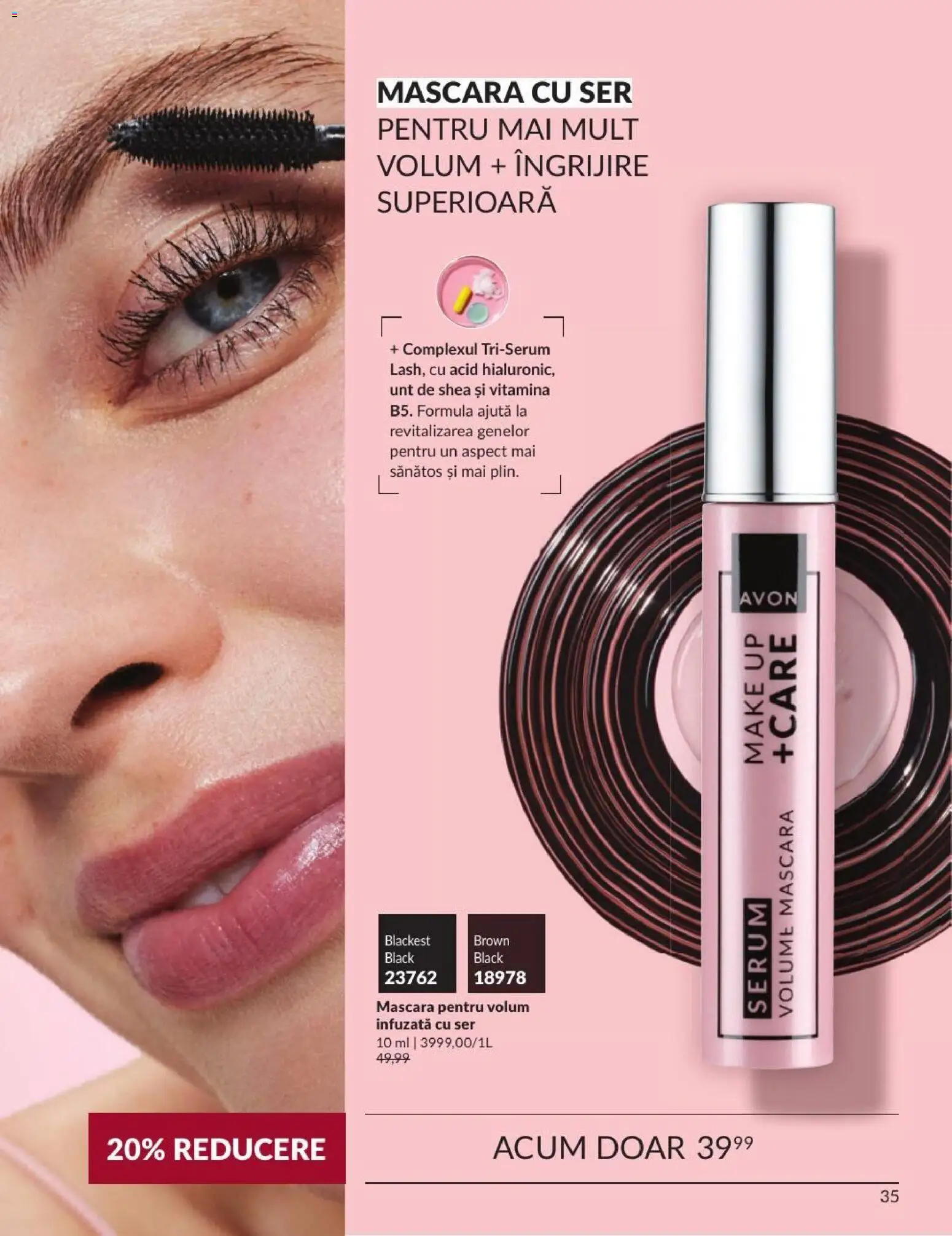 Noul catalog Avon – valabil de la 01.09.2026 | Pagină: 35 | Produse: Serum, Mascara, Unt, Black