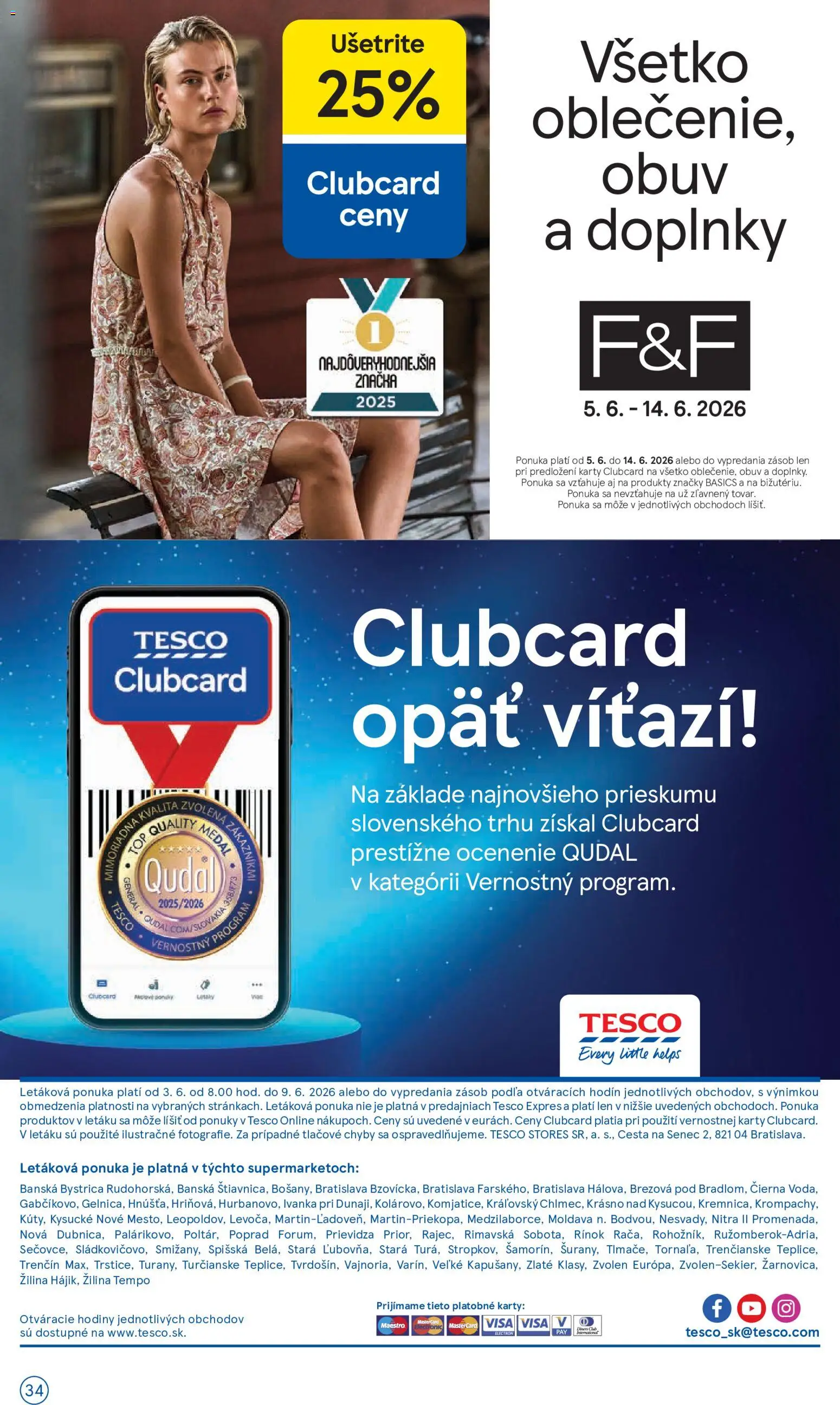 Nové Tesco akcie – leták je platný od 03.06.2026 | Strana: 34 | Produkty: Hodiny