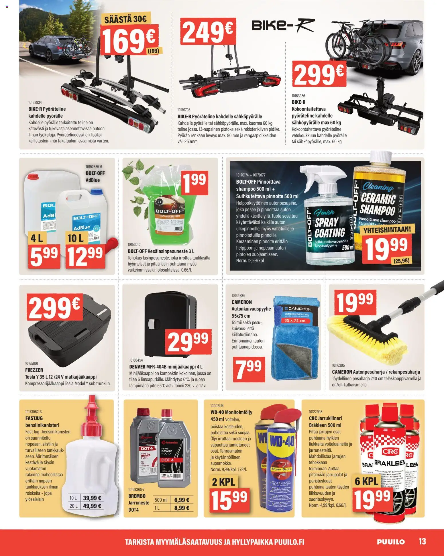 Puuilo tarjoukset – voimassa 25.05.2026 alkaen | Sivu: 13 | Tuotteet: Shampoo, Öljy, Pistoke
