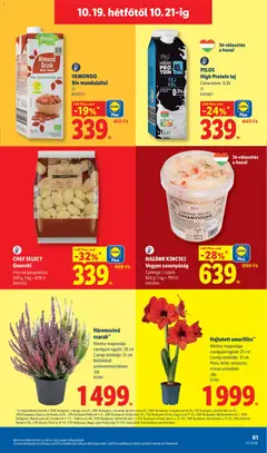 PILOS High Protein tej, Tej ESL, Zsírtartalom: 0,3% - amely érvényes a következő dátumtól: 2026.10.15. | Oldal: 61