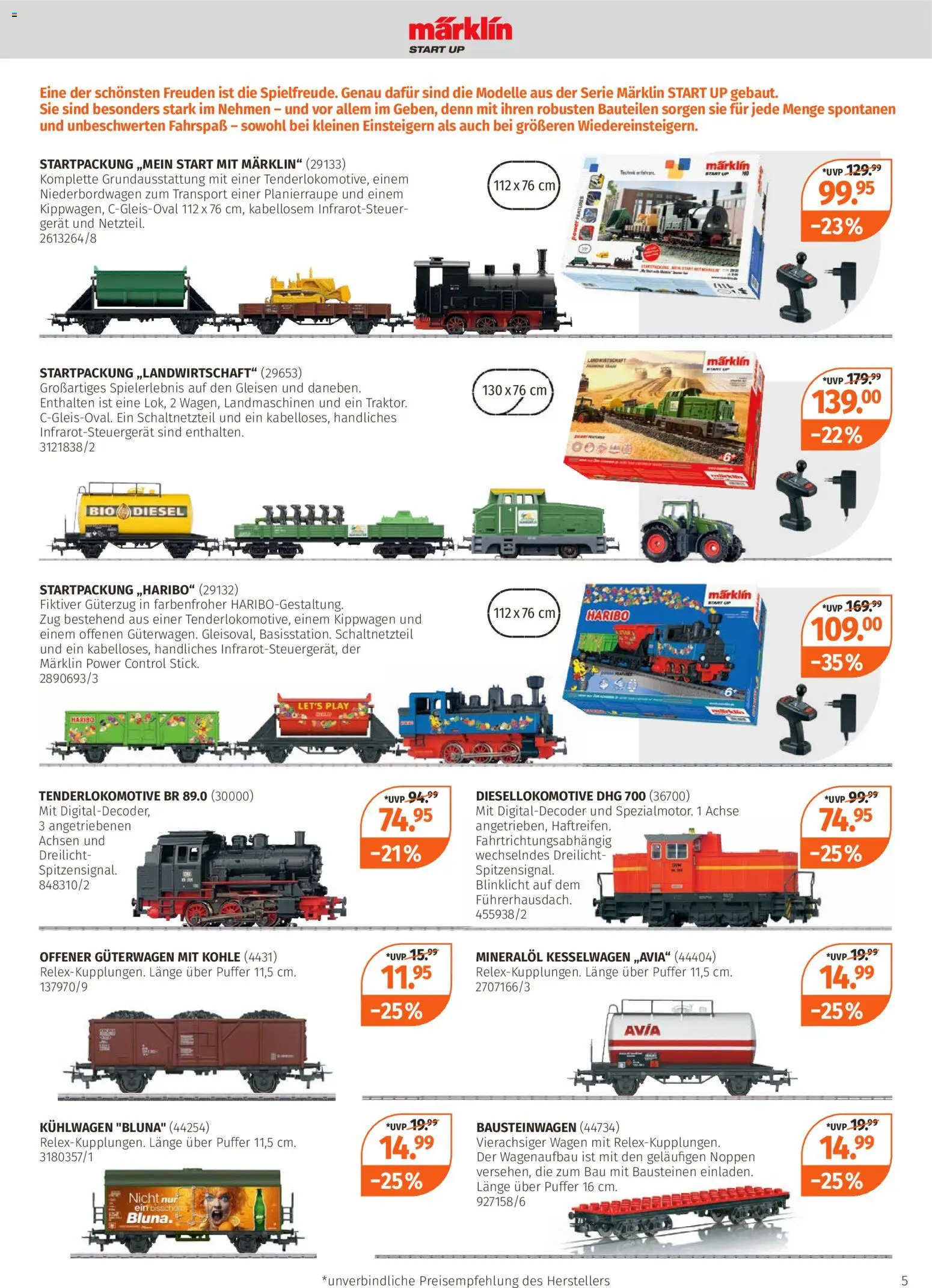 Müller Eisenbahnkatalog 2026/27 – gültig ab 01.11.2026 | Seite: 5 | Produkte: Haribo