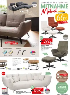 Zurbrüggen Mitnahme Möbel ab 13.06.2026 gültig | Seite: 3 | Produkte: Relaxsessel, Sofa, Couchtisch, Mango