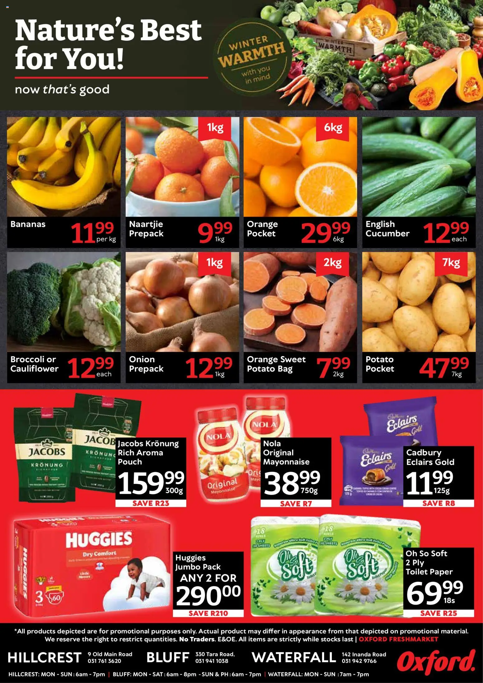 New Oxford Freshmarket catalogue – valid from 27/06/2026 | Page: 2 | Products: Bag, Toilet, Bananas, Mayonnaise