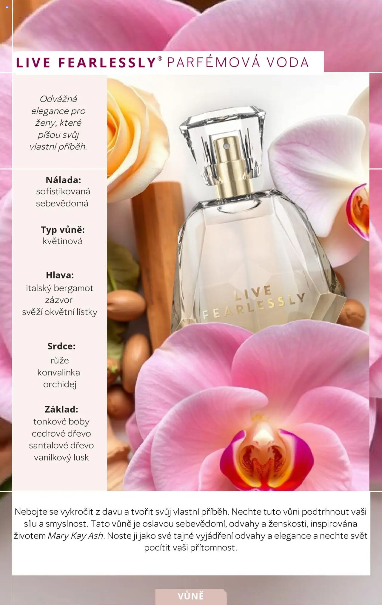 Mary Kay katalog vůní od 07.12.2024 | Strana: 15 | Produkty: Orchidej, Boby, Zázvor, Vanilkový lusk