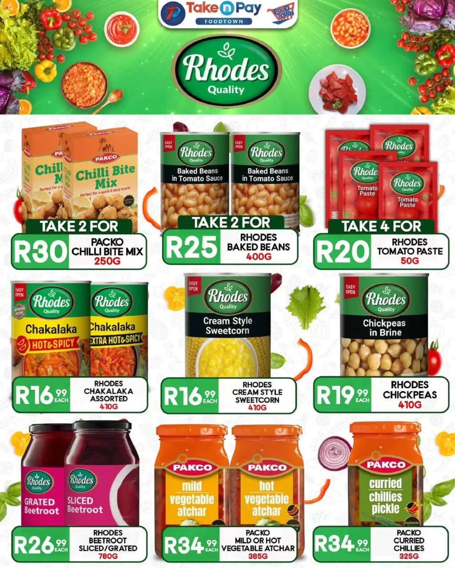 New Take n Pay catalogue – valid from 10/08/2026 | Page: 16 | Products: Atchar, Cream, Sauce, Chilli