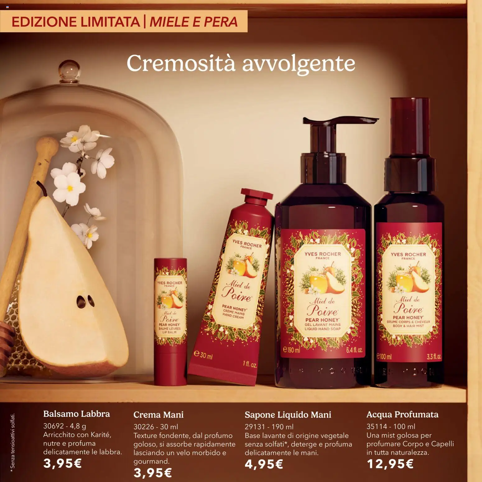 Volantino Yves Rocher del 20/10/2026 | Pagina: 8 | Prodotti: Balsamo, Crema, Pera, Miele