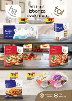 Senta Promet katalog - pregled Senta Promet kataloga - važi od 03.06.2026 | Strana: 2 | Proizvode: Toalet papir, Sladoled, So, Čokolada
