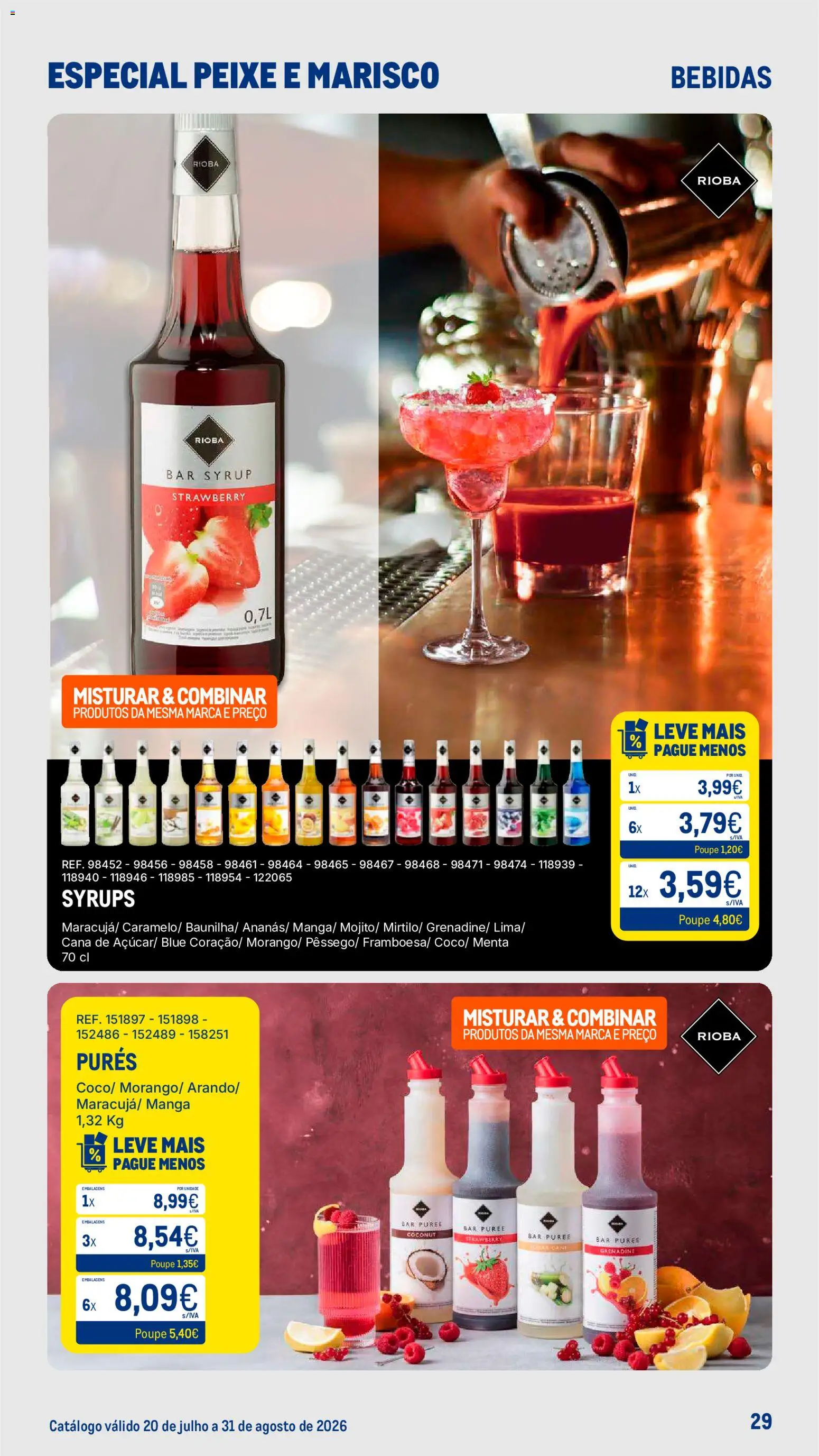 Makro Especial Peixe e Marisco │ válido de 20/07/2026 | Página: 29 | Produtos: Peixe