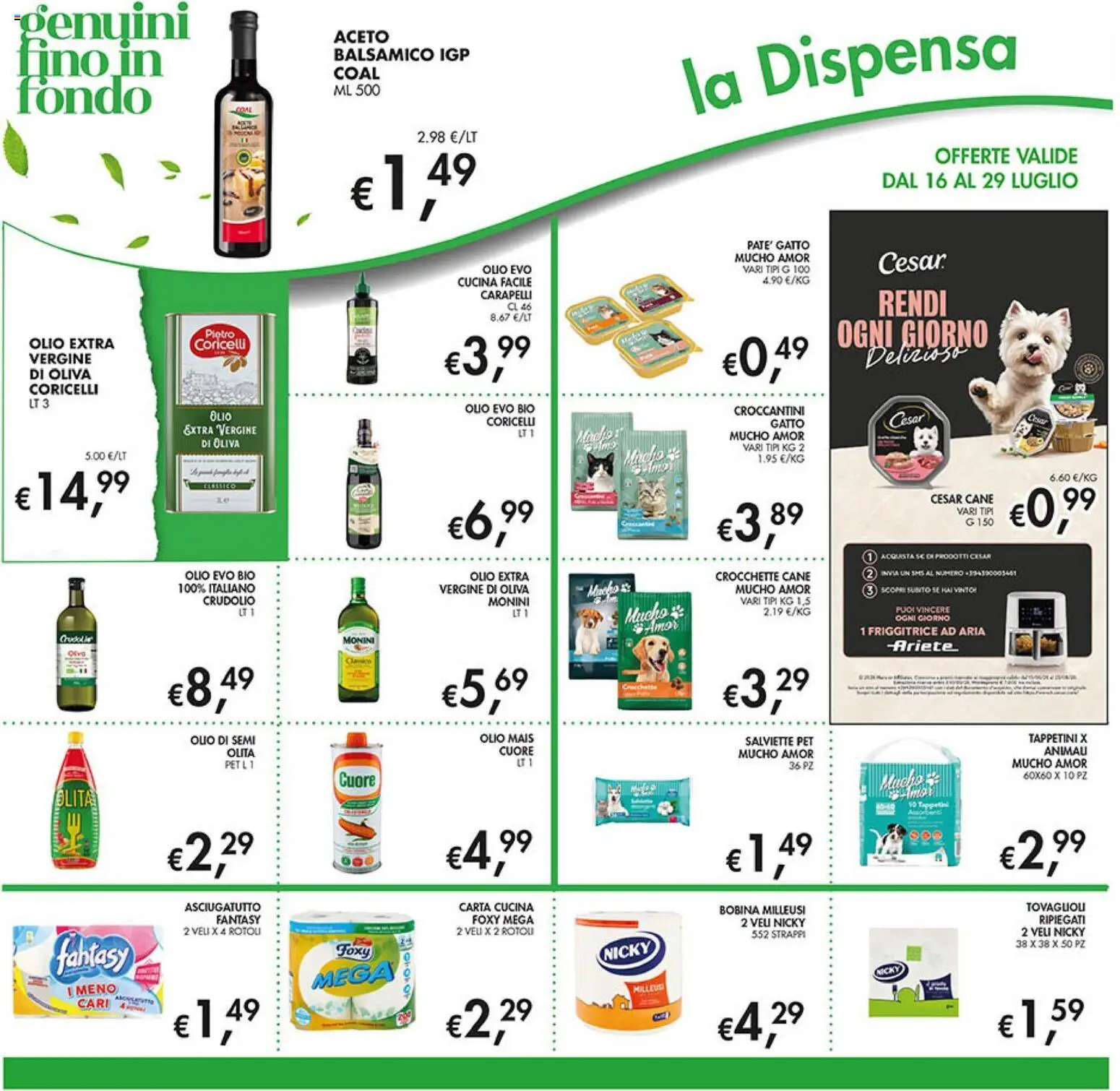 Volantino Coal del 16/07/2026 | Pagina: 22 | Prodotti: Friggitrice ad aria, Crocchette, Mais, Asciugatutto