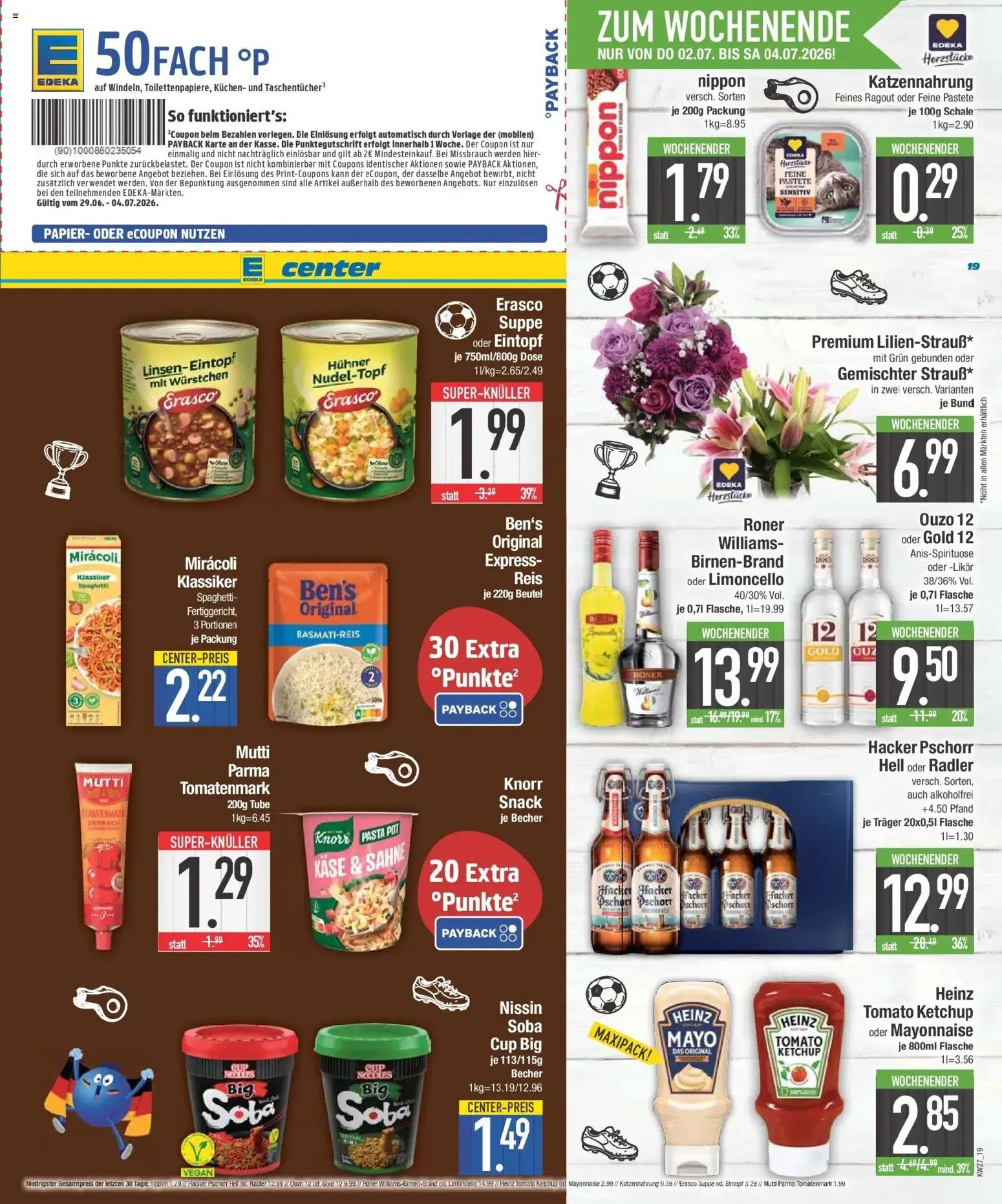 Edeka - EDEKA: Wochenangebote (ab 28.06.2026) » Angebote Online | Seite: 19 | Produkte: Ouzo, Käse, Limoncello, Kuchen
