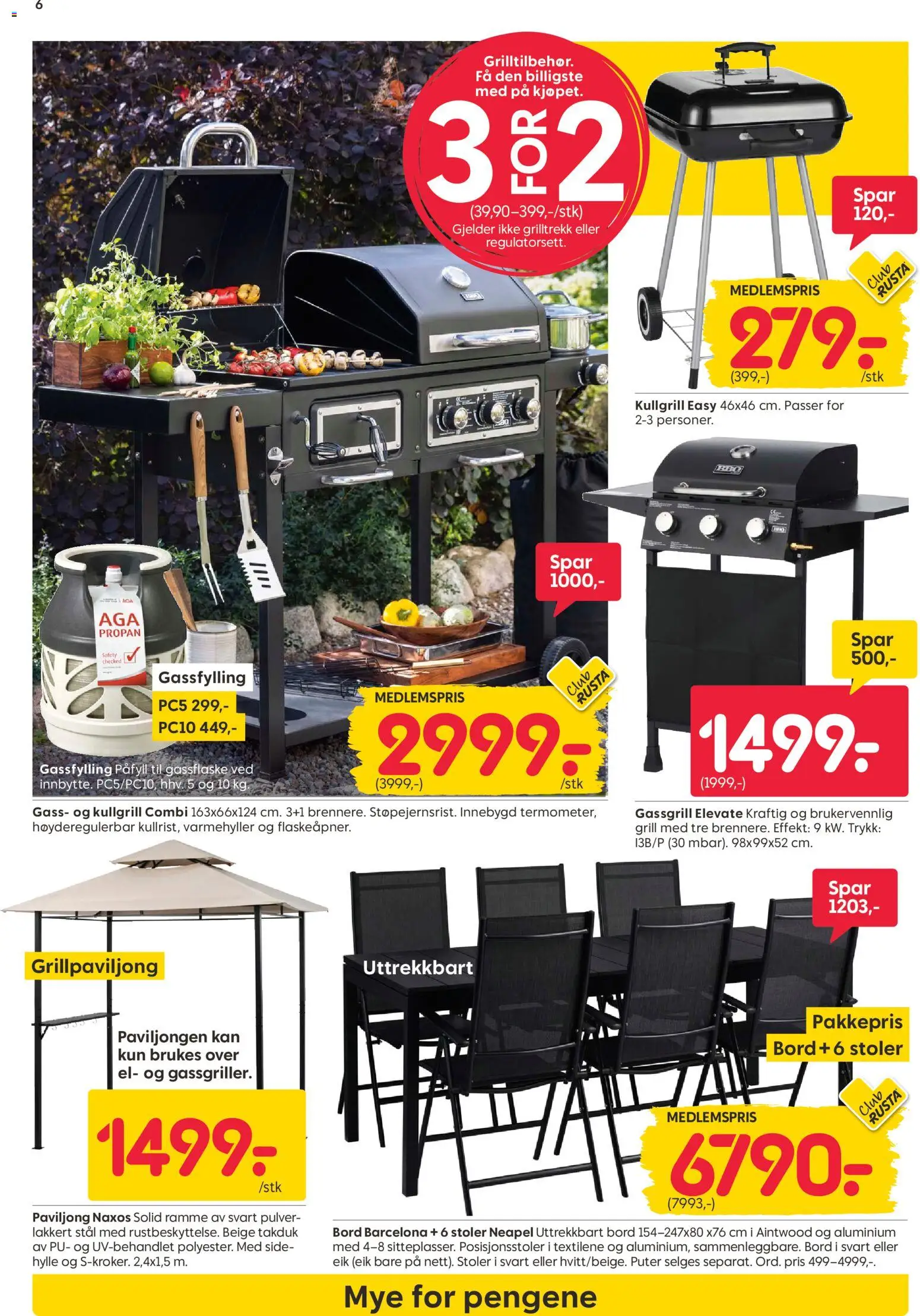 {H1} | Side: 6 | Produkter: Grill, Bord, Hylle, Paviljong
